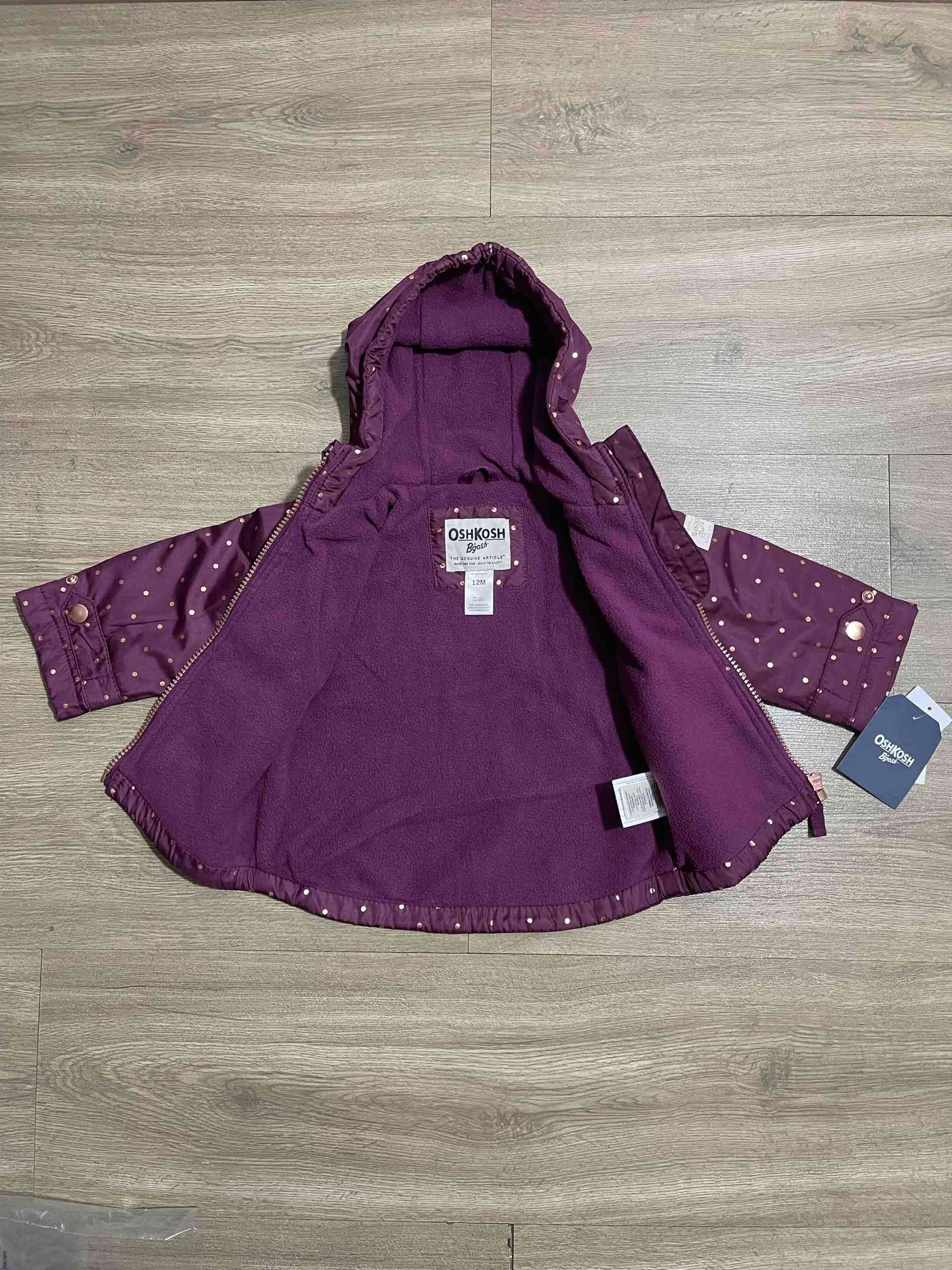 Chaqueta Burdeo con lunares dorados - miniatura 2