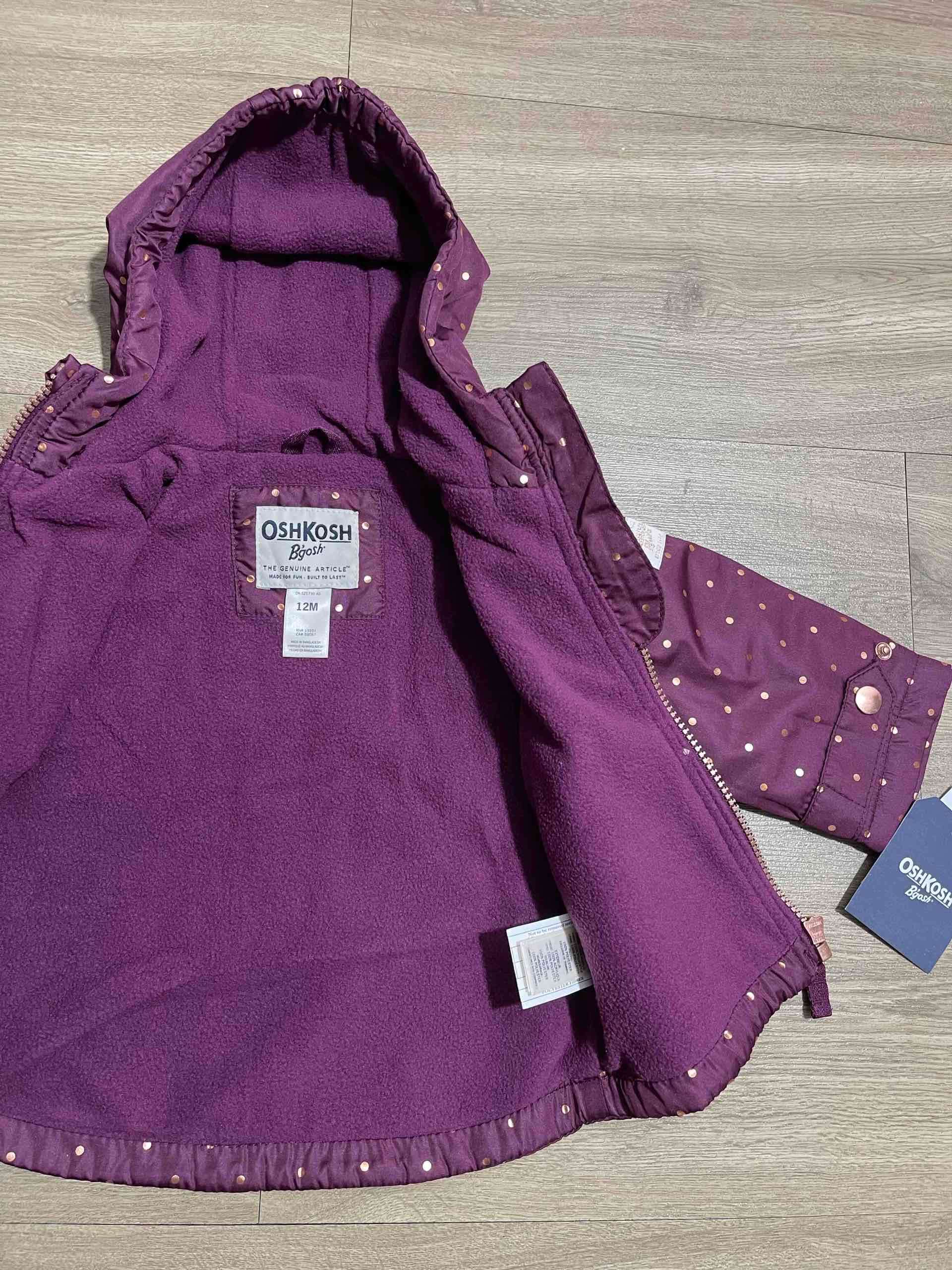 Chaqueta Burdeo con lunares dorados - miniatura 3