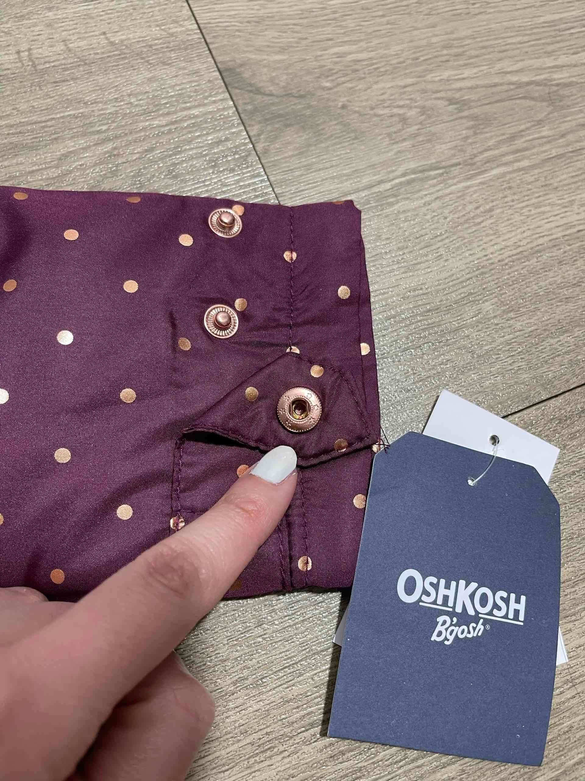 Chaqueta Burdeo con lunares dorados - miniatura 4