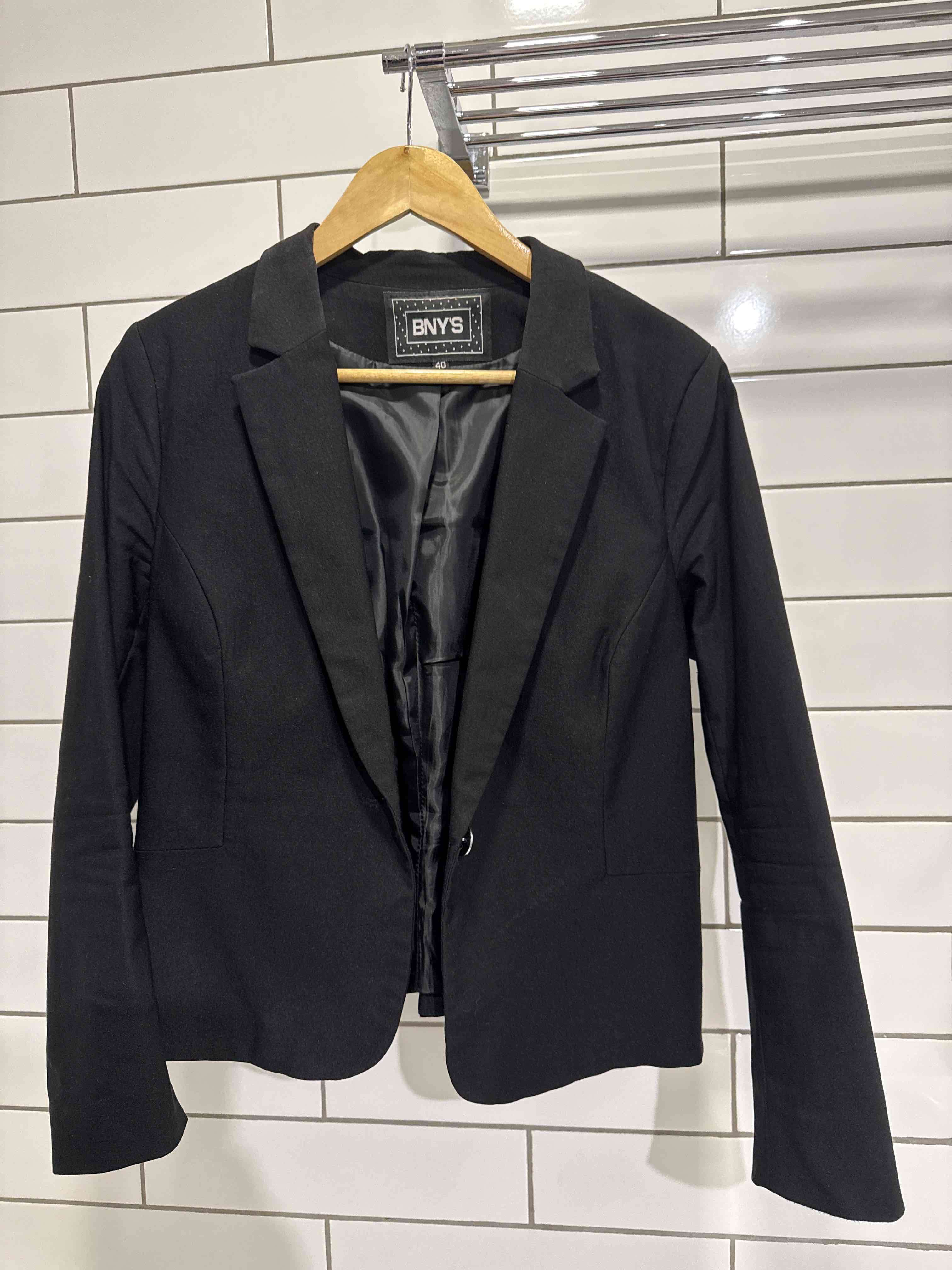 Blazer negro talla 40 - miniatura 1