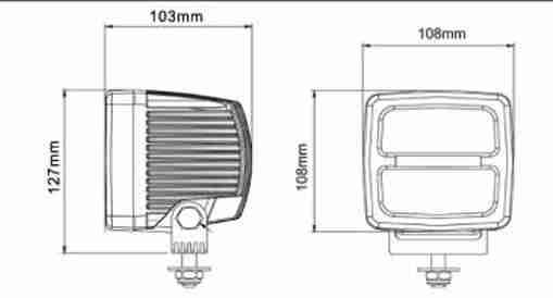 Foco LED cuadrado para todo - miniatura 2