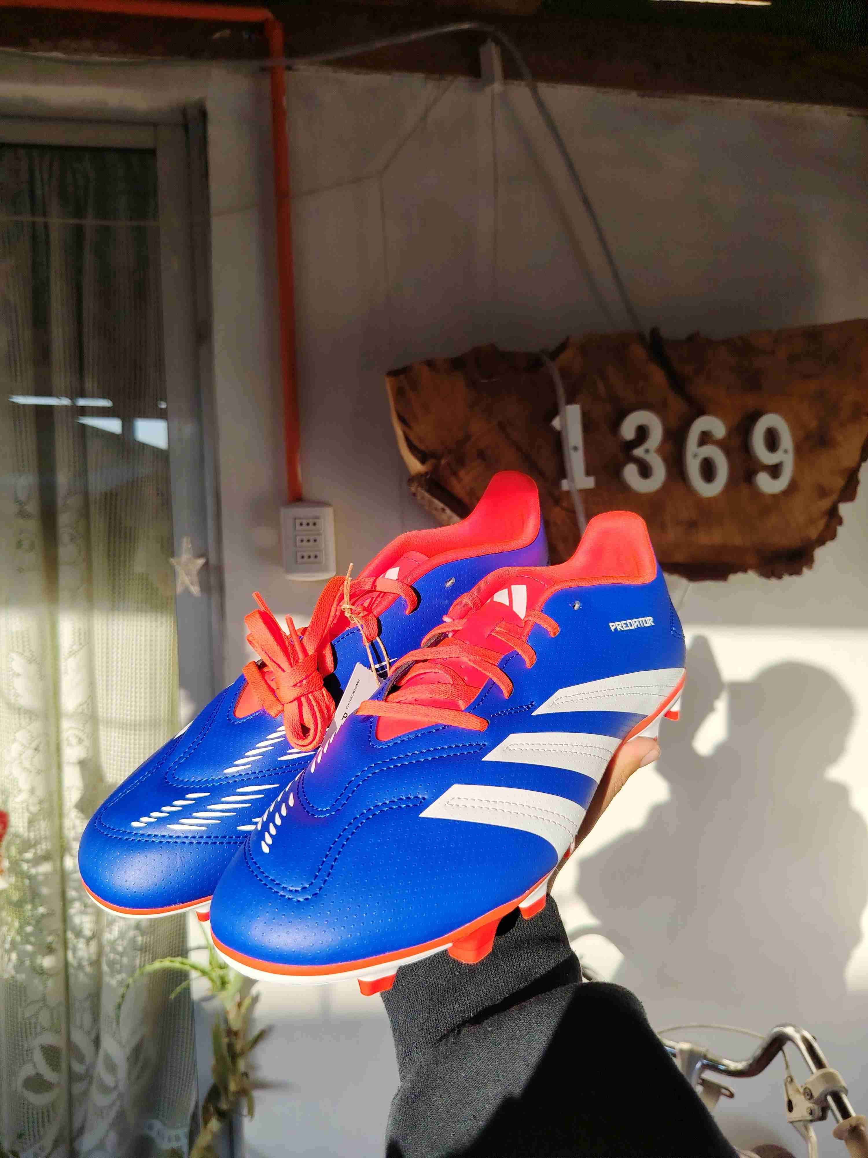 Zapatos de fútbol azul Adidas - 2