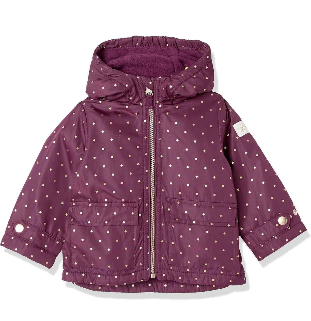 Chaqueta Burdeo con lunares dorados, 12 meses - miniatura 5