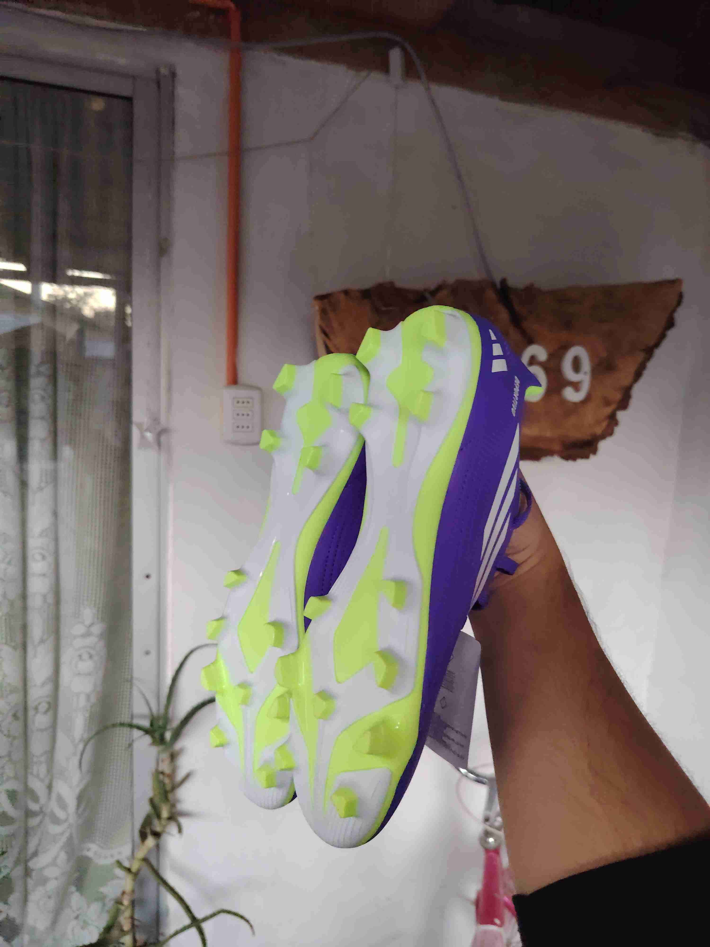 Zapatillas de fútbol moradas - miniatura 3