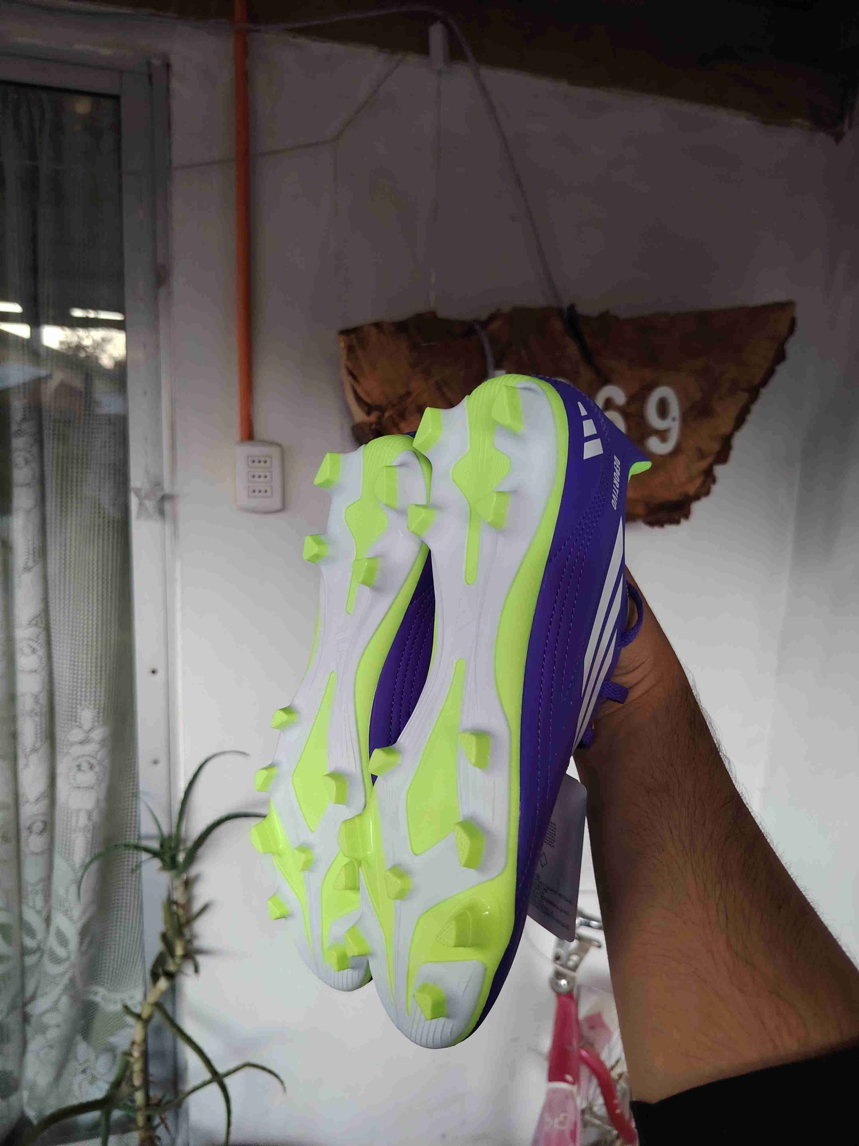 Zapatillas de fútbol moradas - miniatura 4