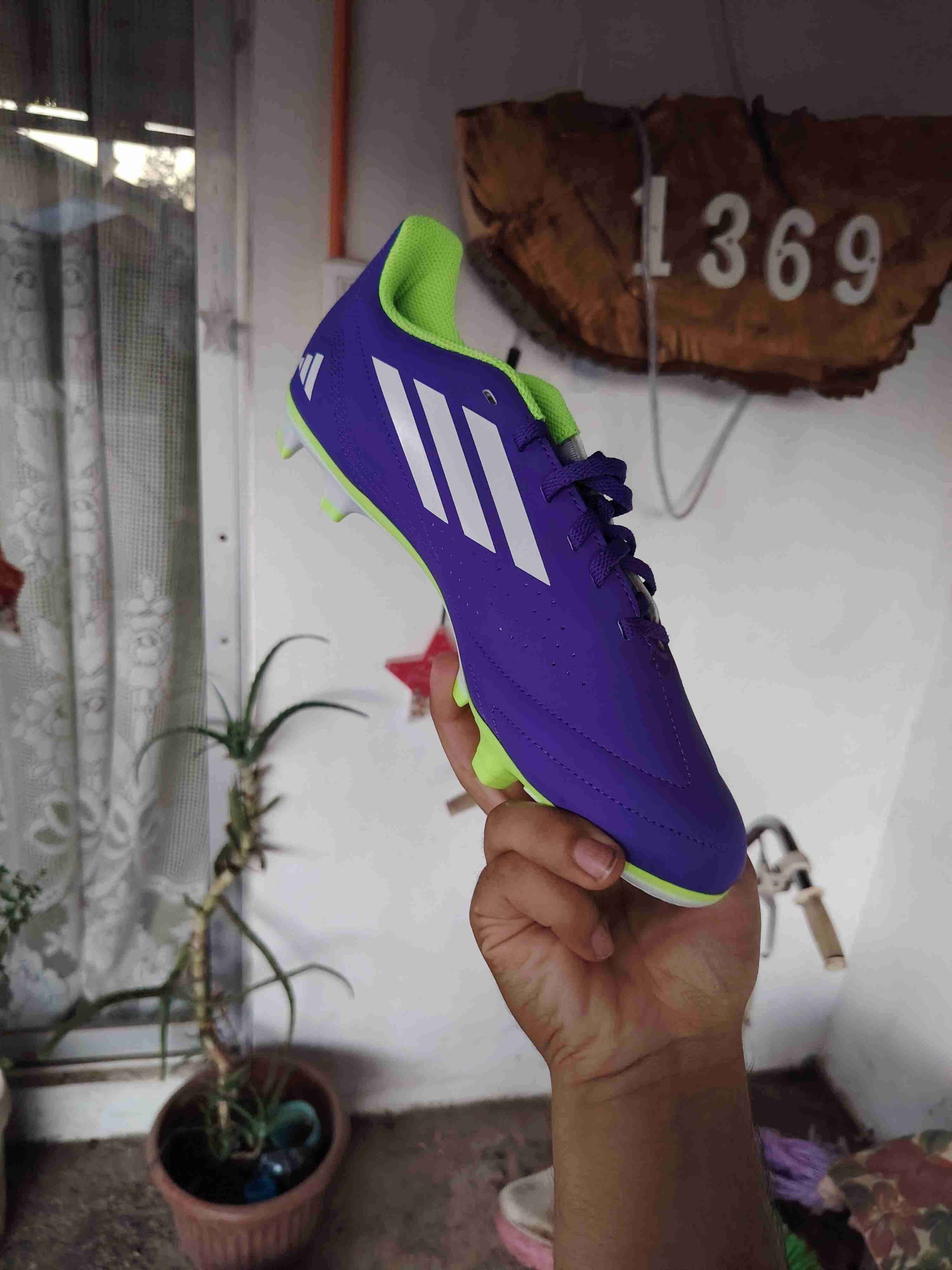 Zapatillas de fútbol moradas - miniatura 5