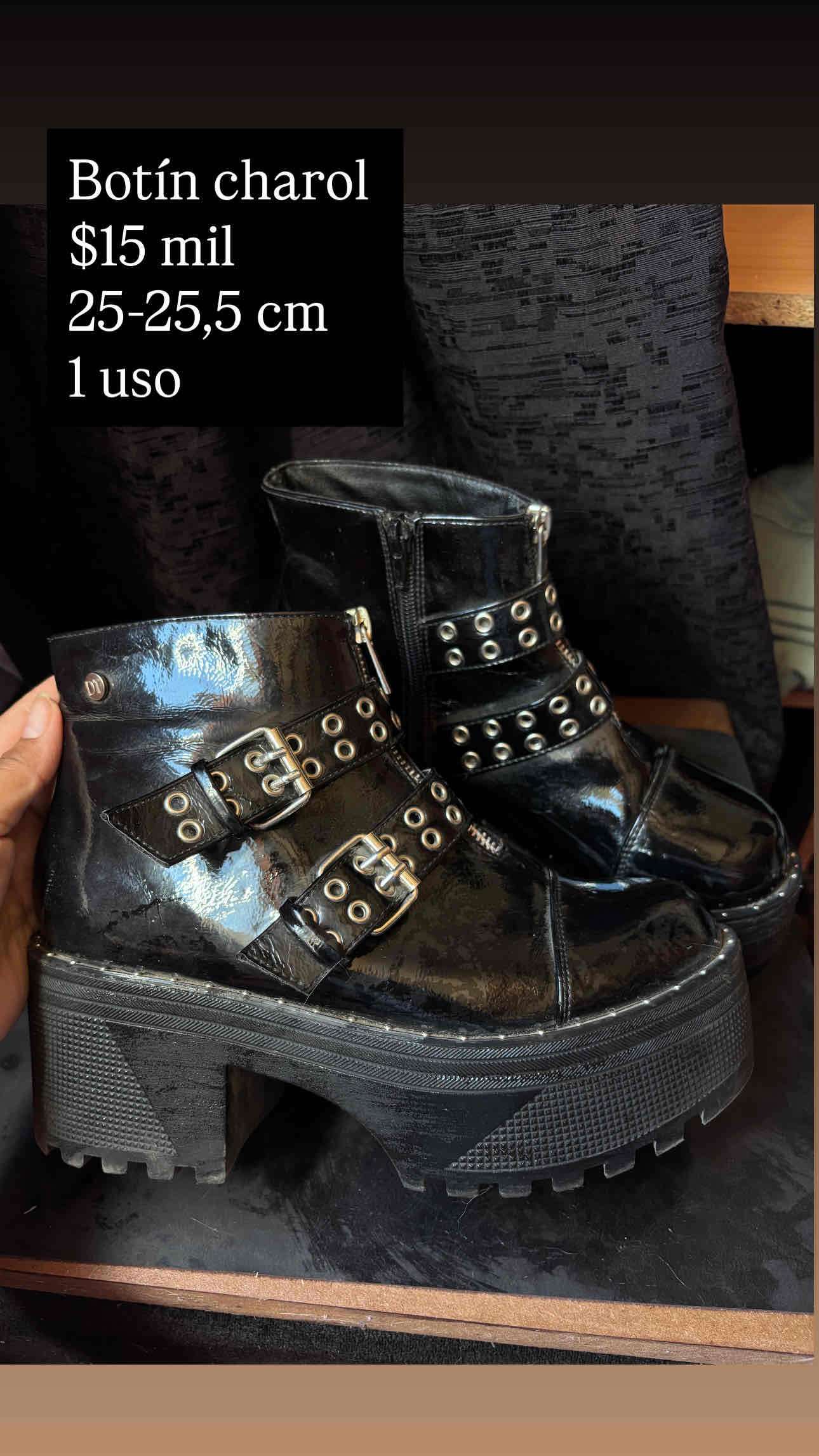 Botines de charol negros - miniatura 1