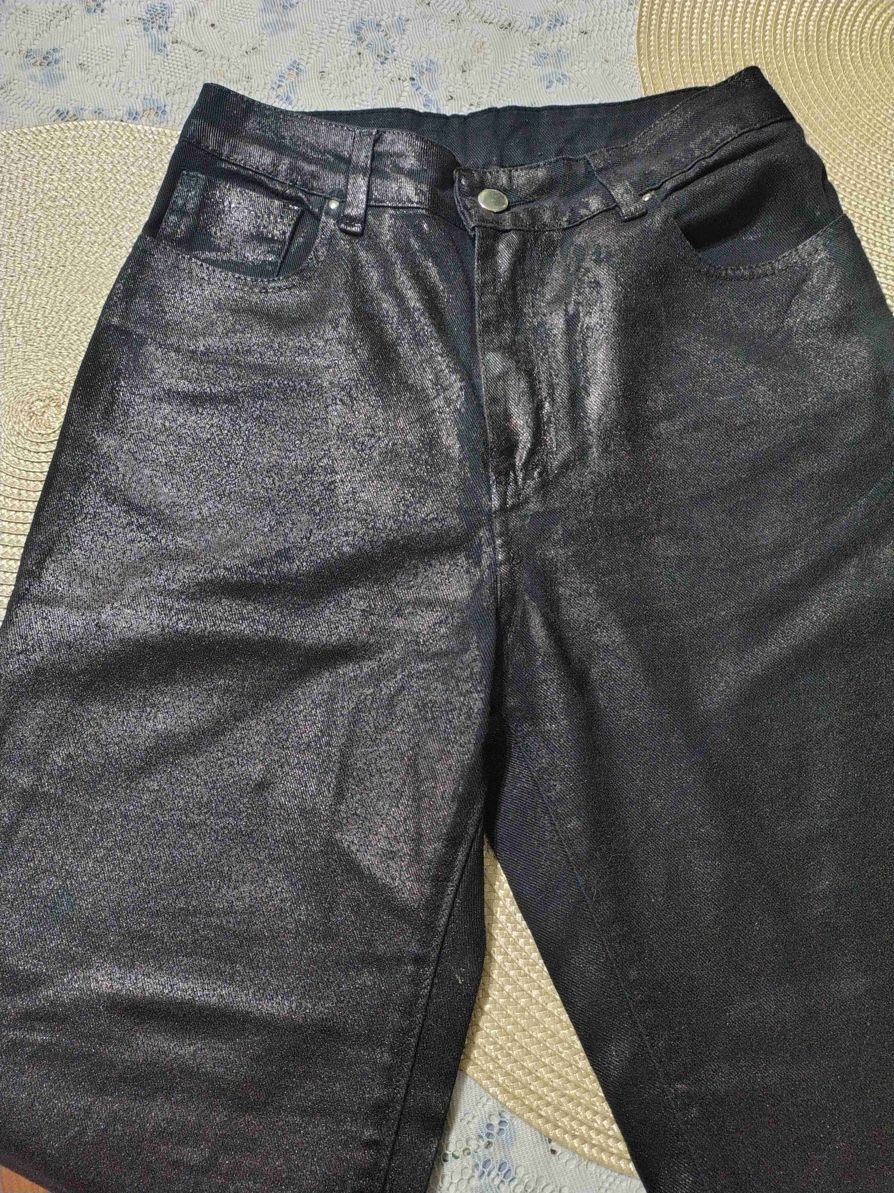 Pantalones negros brillantes - miniatura 1