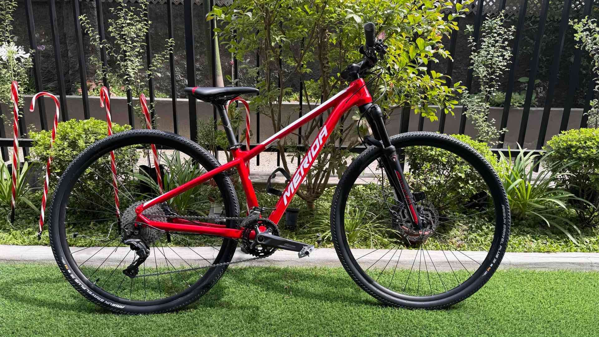 Bicicleta montaña roja Merida - miniatura 1