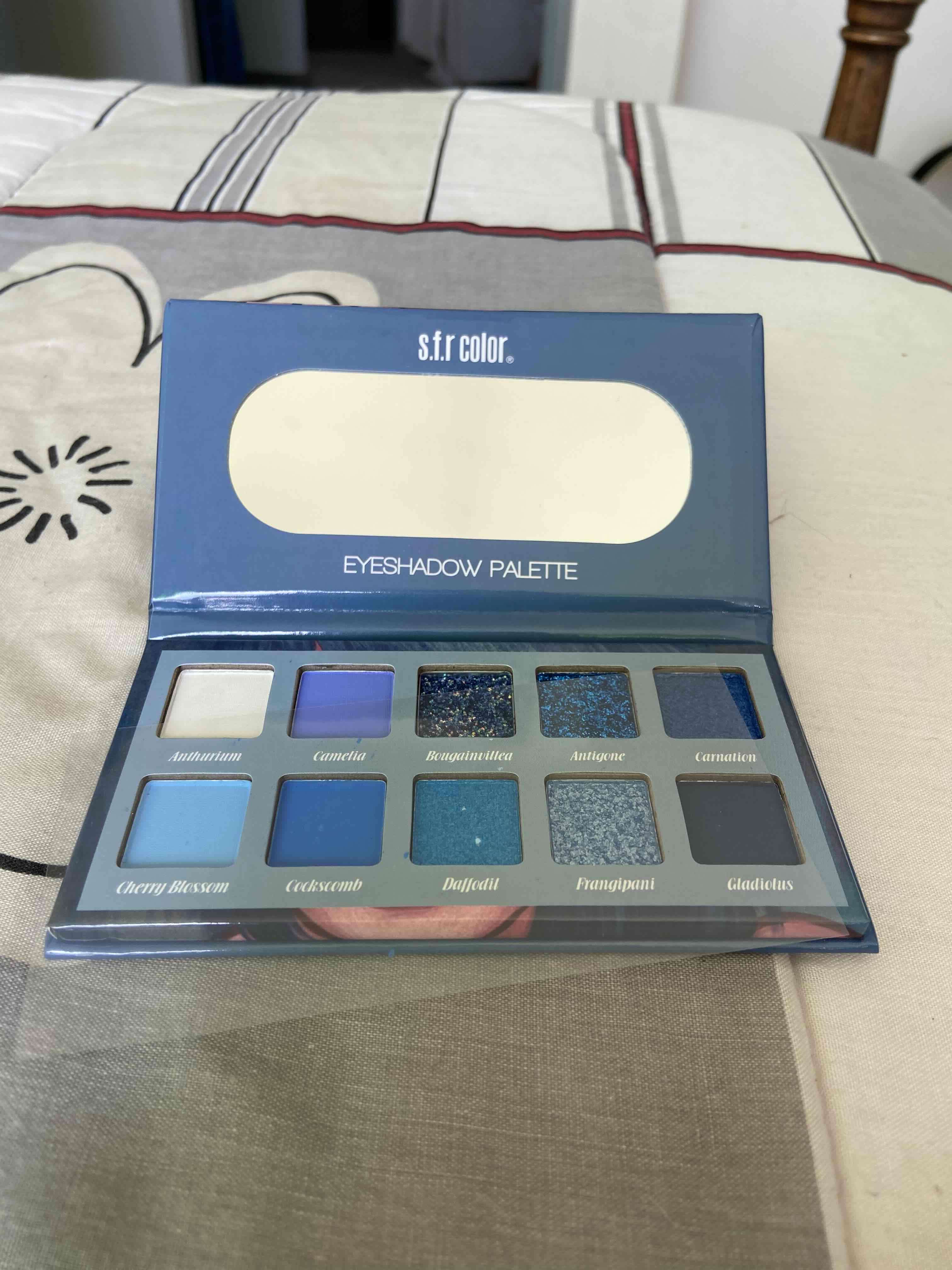 Paleta de sombras s.f.r color