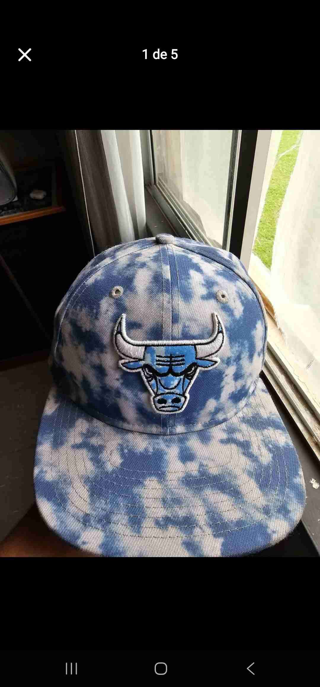 Gorra azul diseño tie-dye - miniatura 1