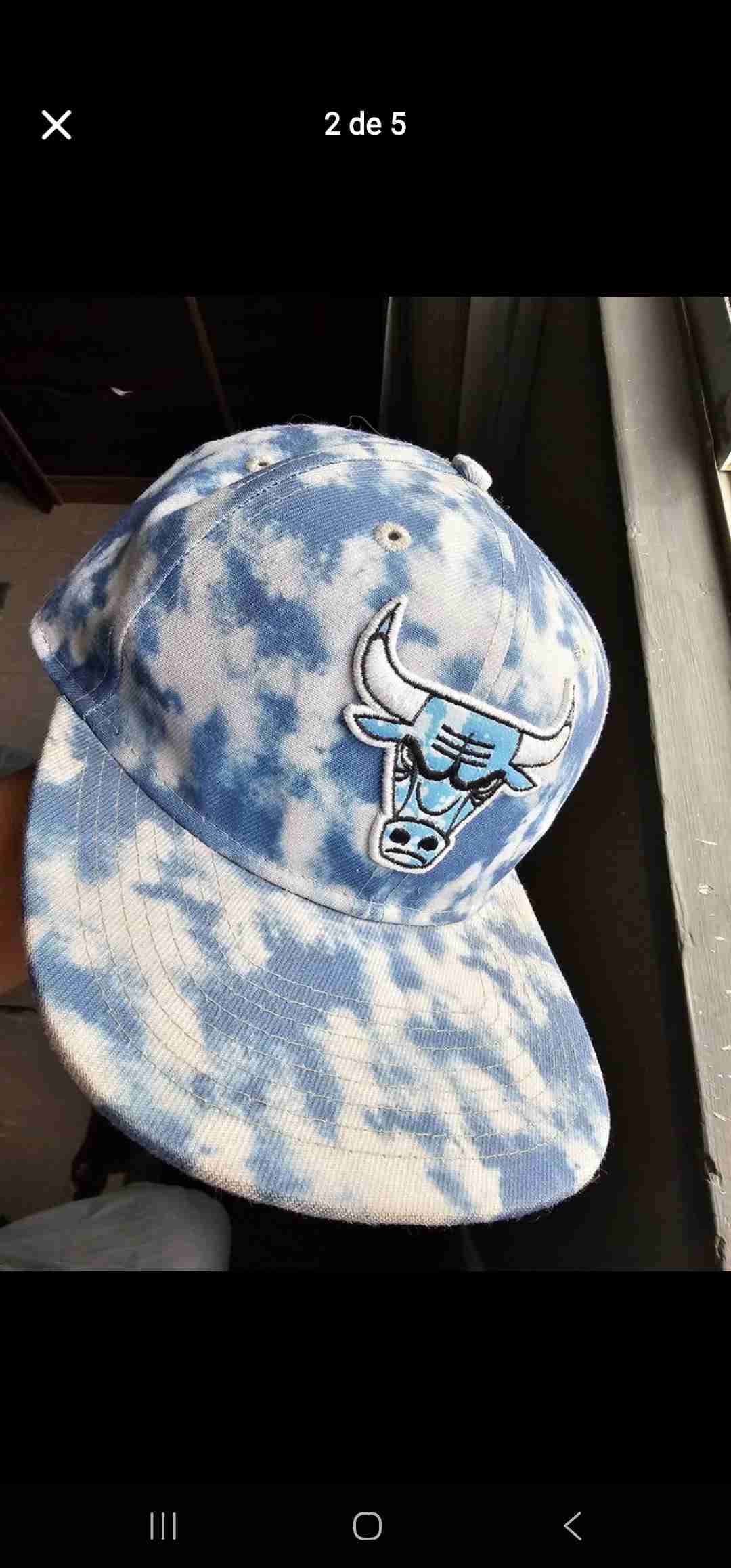 Gorra azul diseño tie-dye - miniatura 2