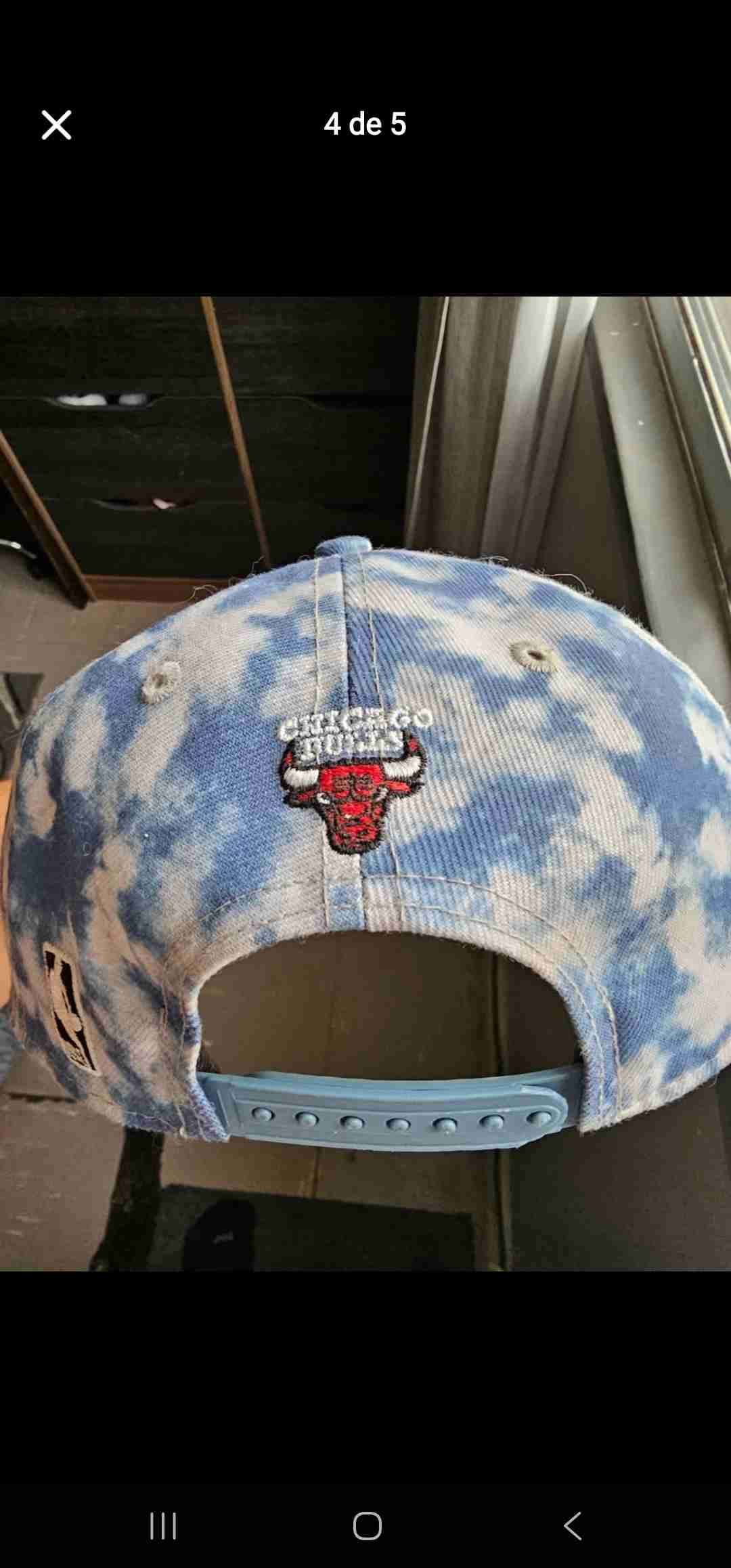 Gorra azul diseño tie-dye - miniatura 4