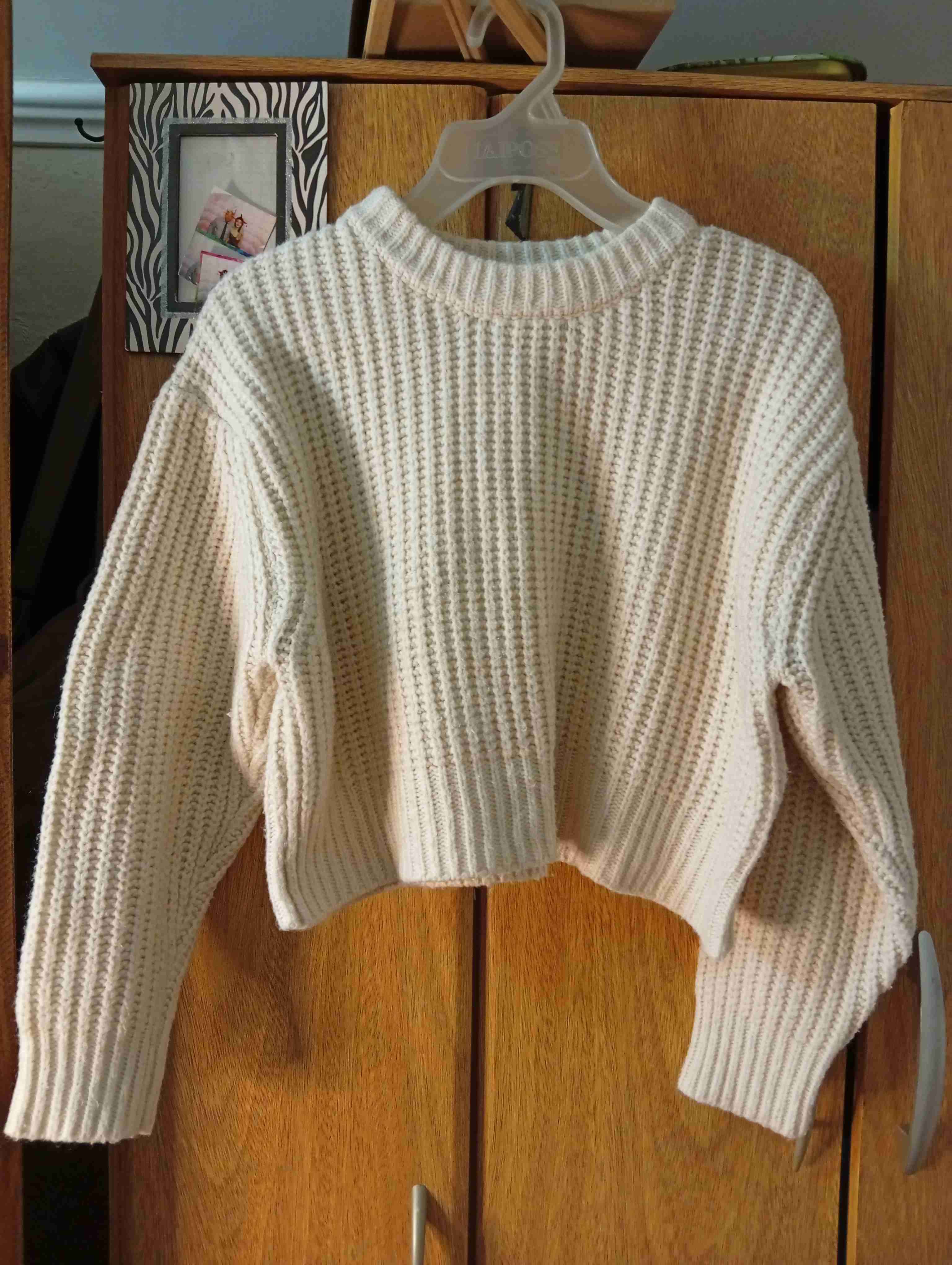 Suéter tejido blanco mujer - 1