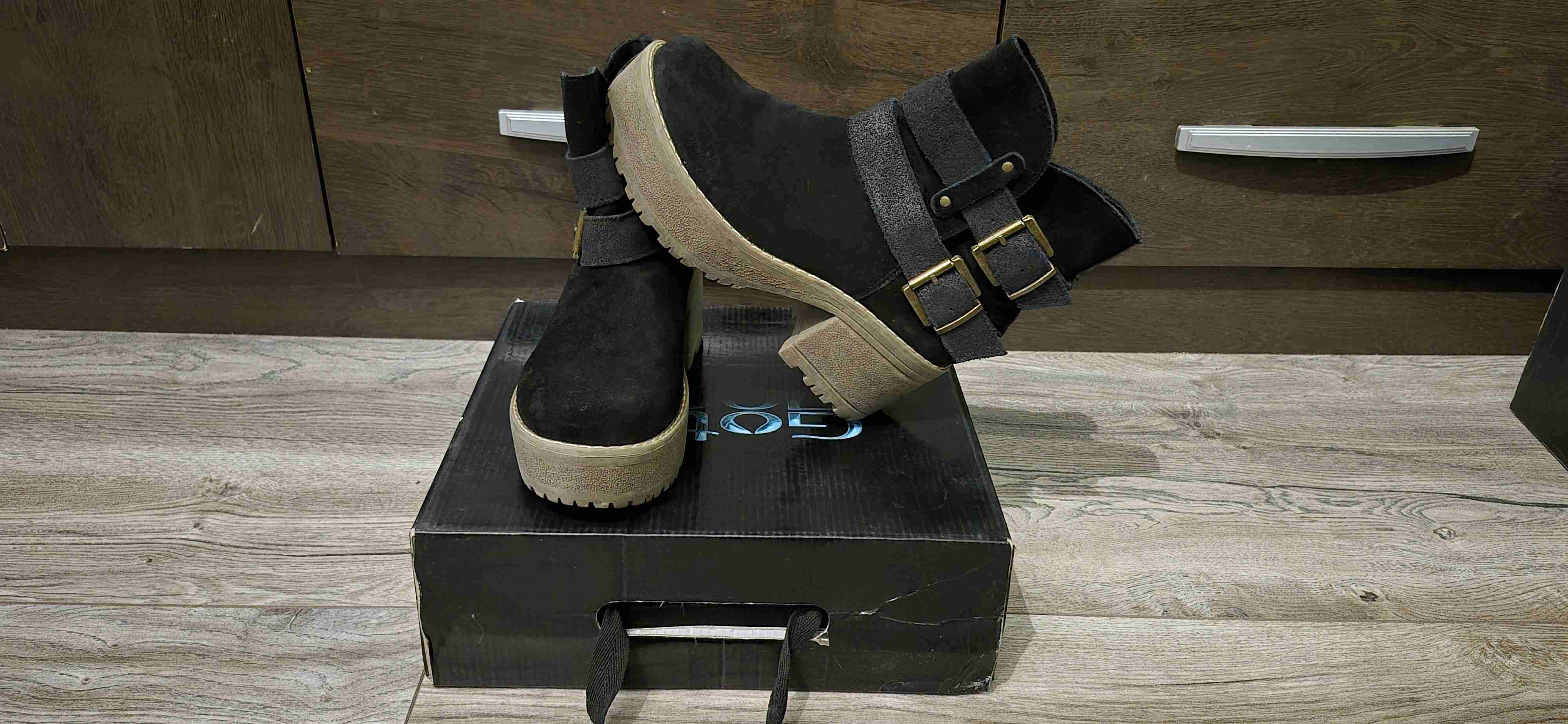 Botines Gota de gamuza- talla 37 - miniatura 1