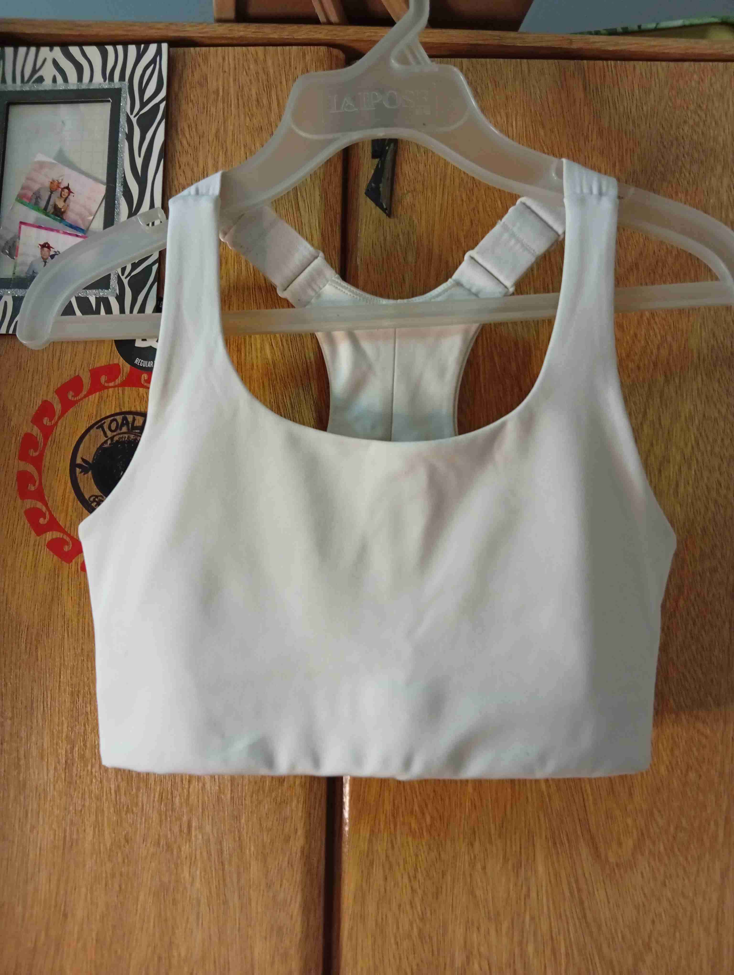 Top deportivo blanco para mujer - miniatura 1