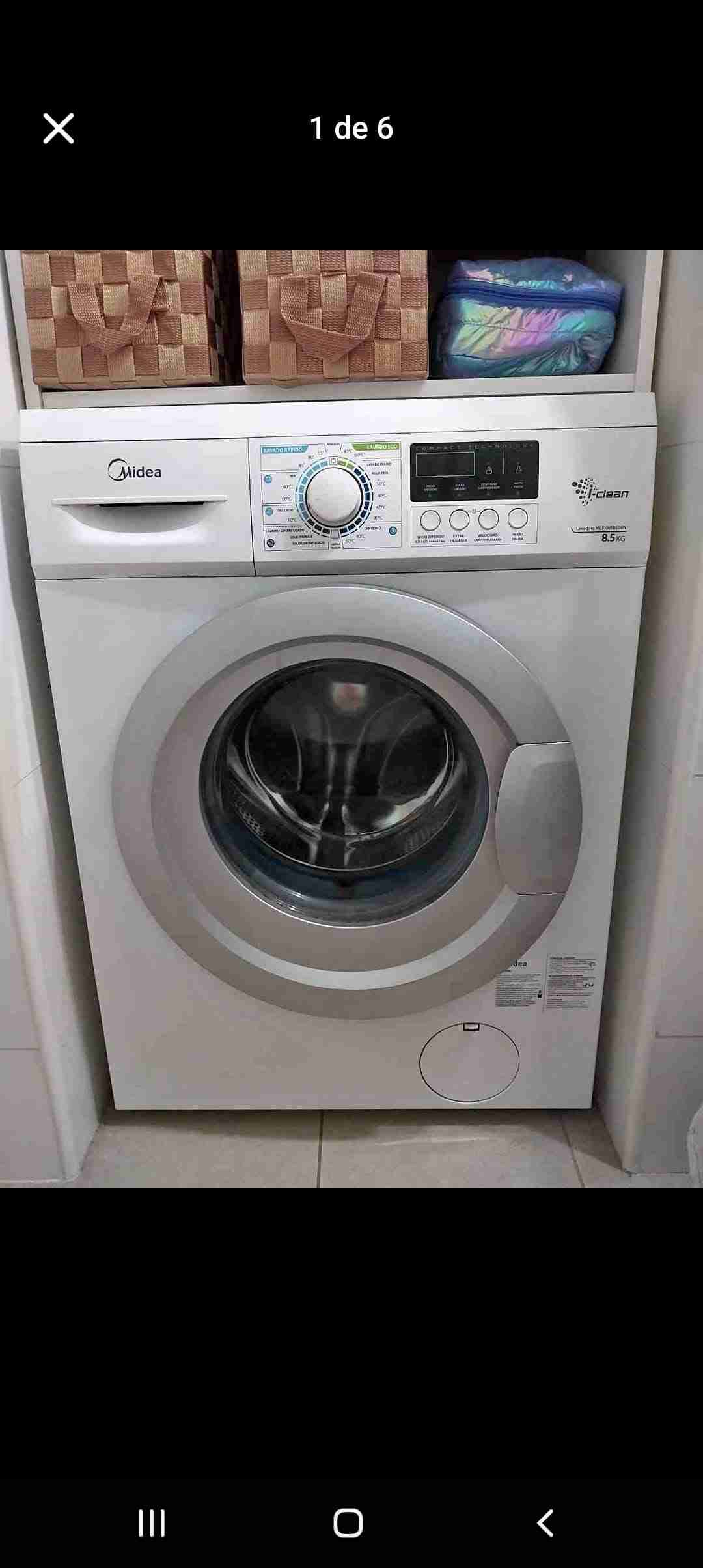 Lavadora Midea 8.5 KG blanca - miniatura 1