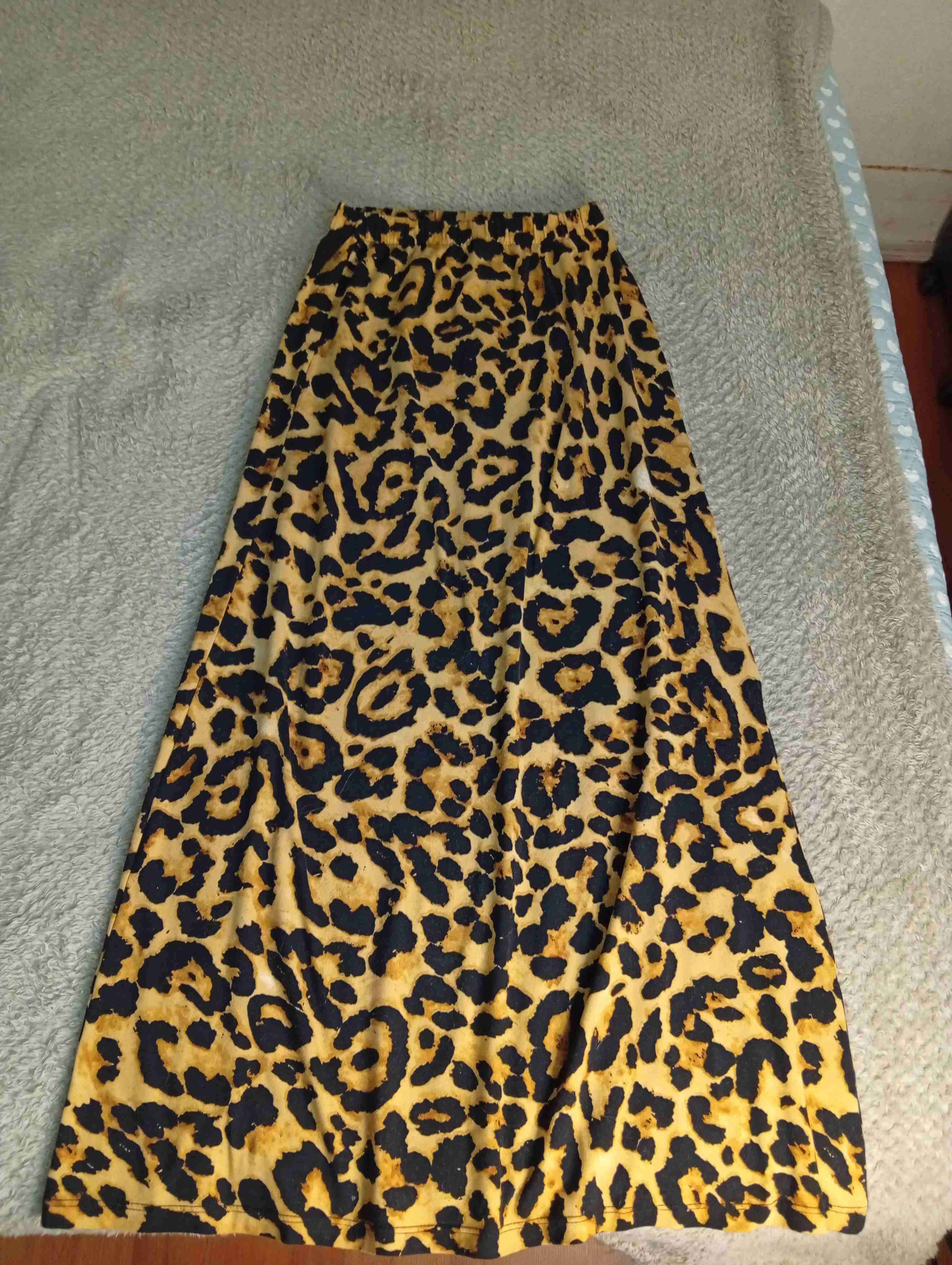 Falda larga estampado leopardo