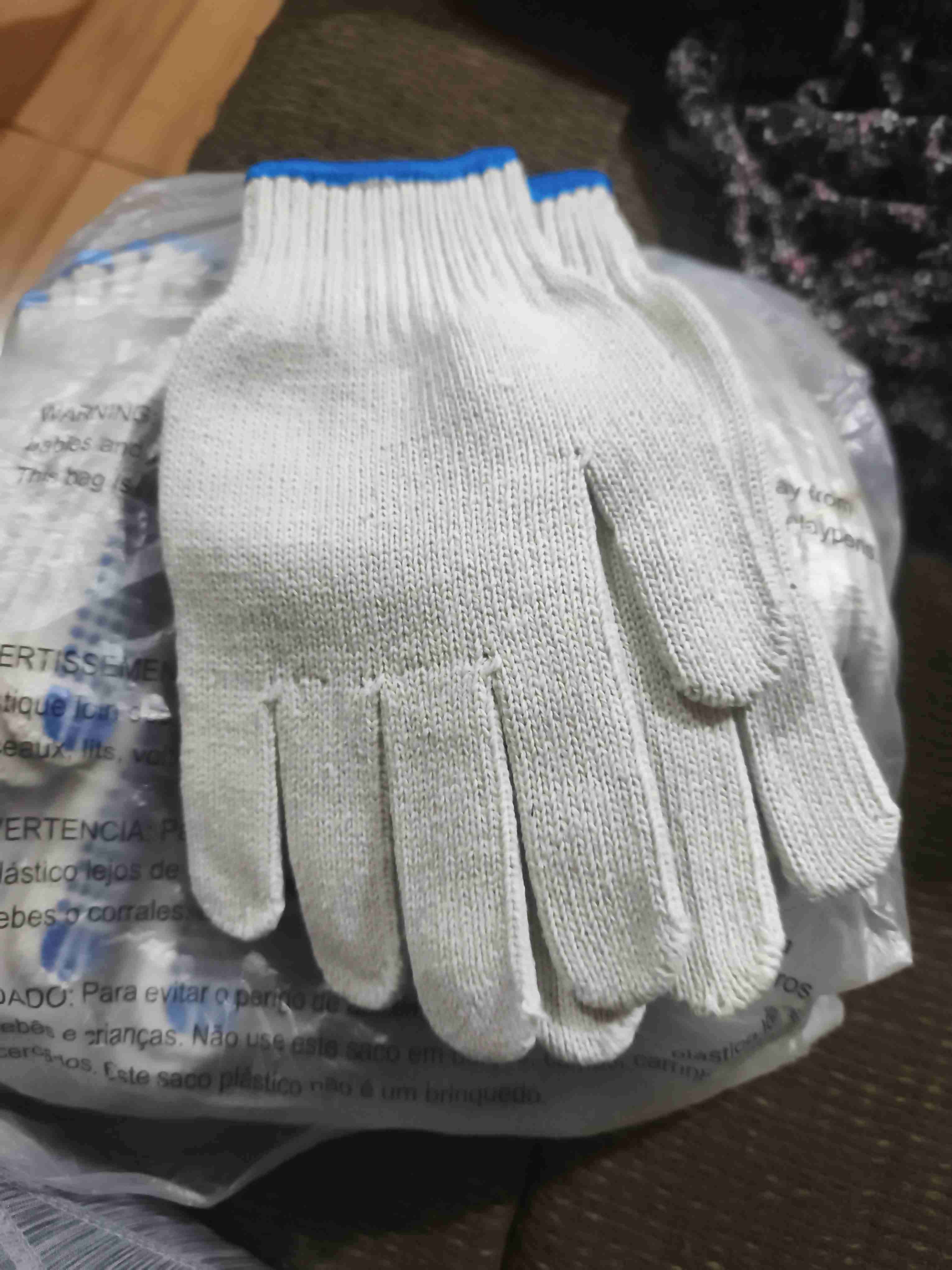 Guantes antideslizantes blanco y azul - miniatura 2