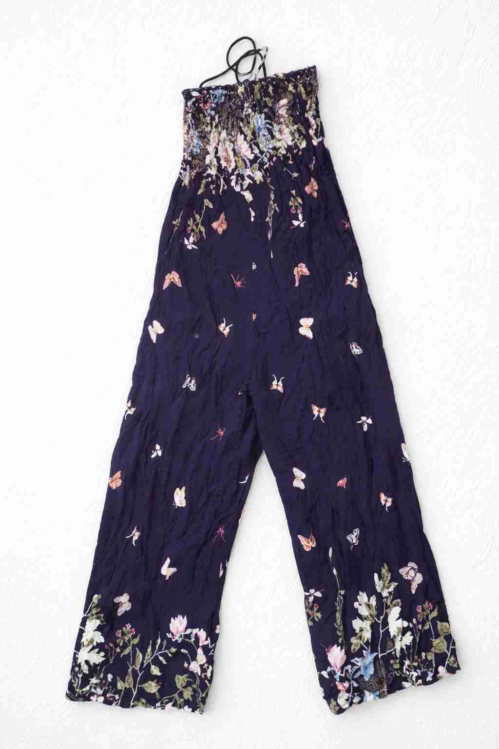 Pantalones palazzo con estampado floral
