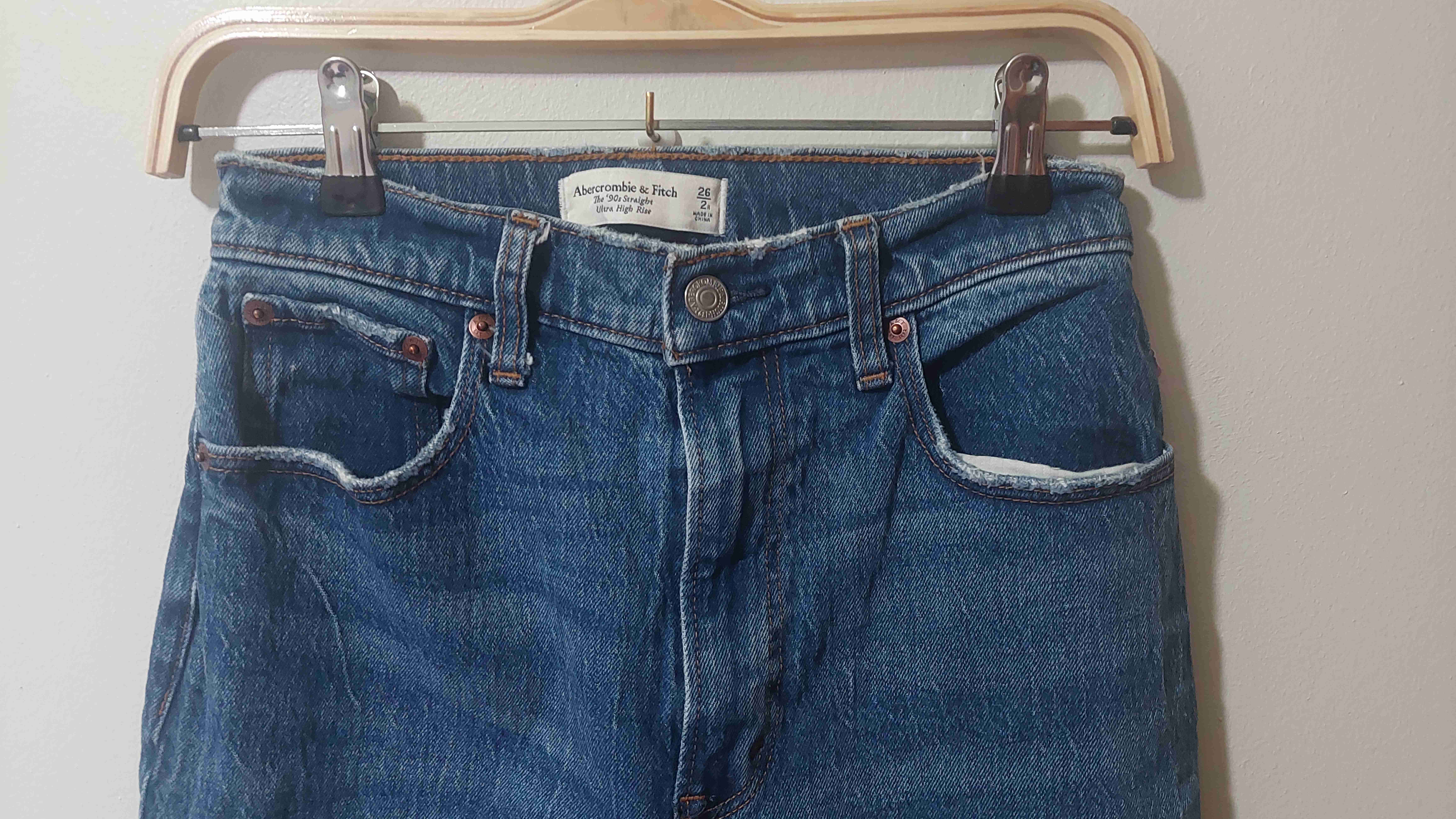 Jeans azul Abercrombie & Fitch - miniatura 2