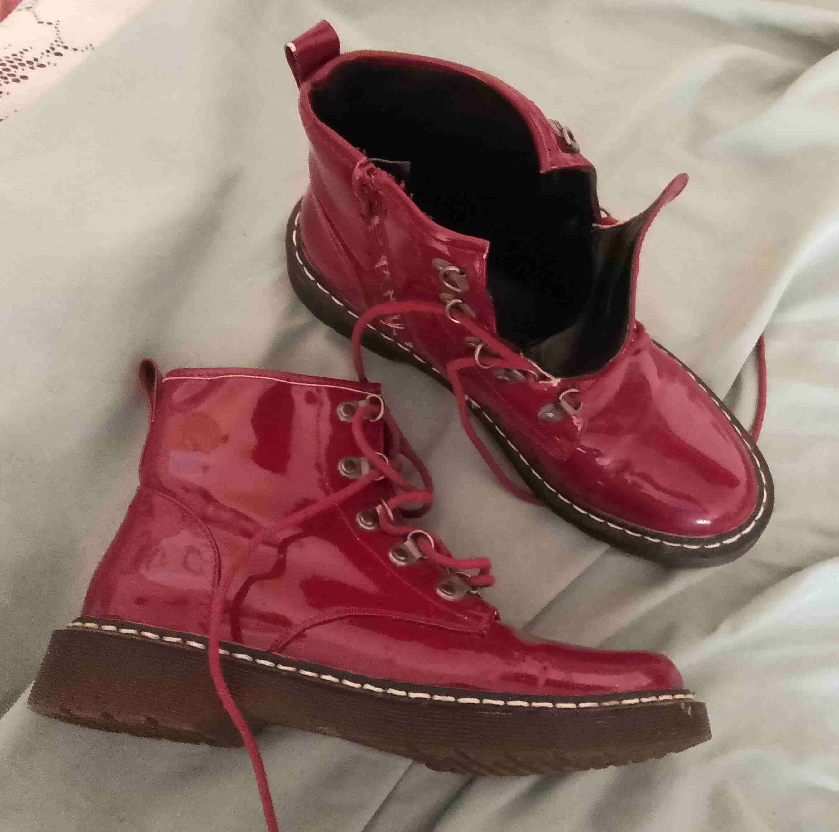 Botín dama N°39/ rojas brillantes - miniatura 1