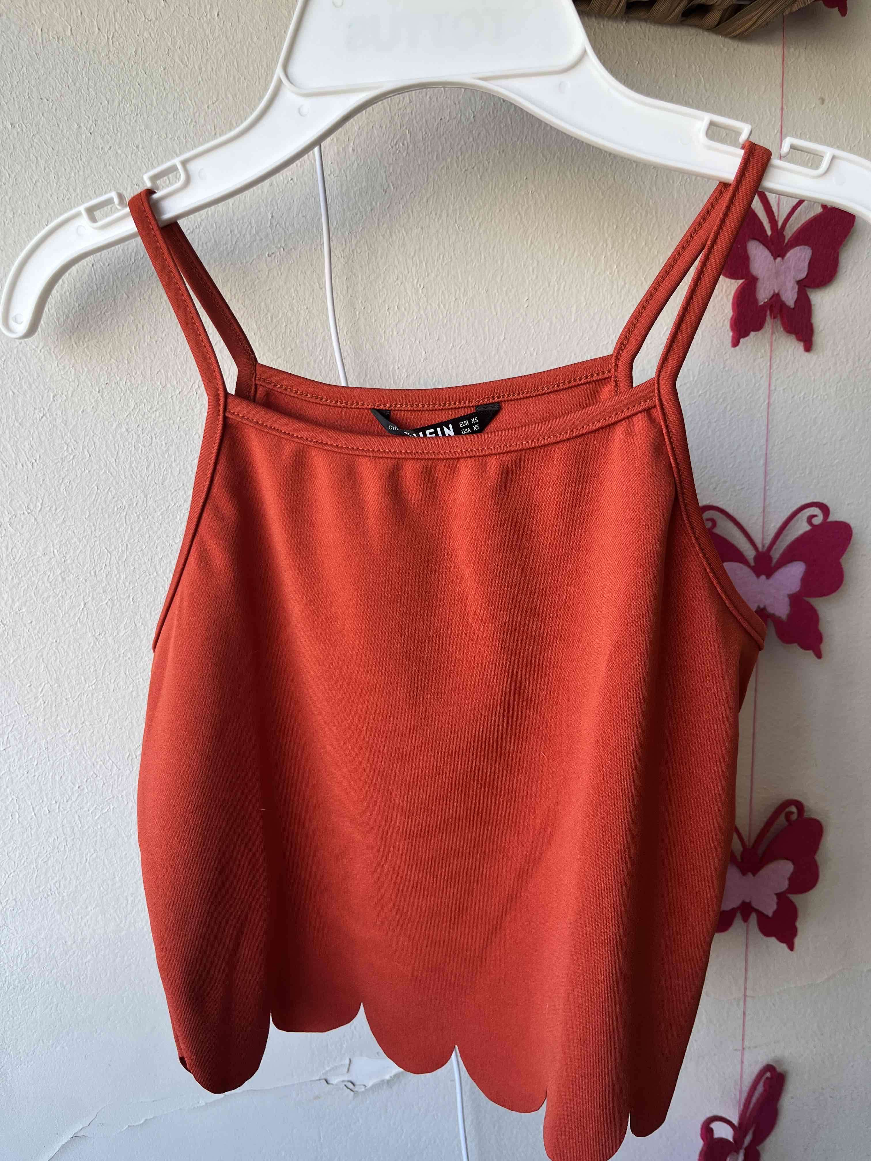 Crop top naranjo escalope - miniatura 2