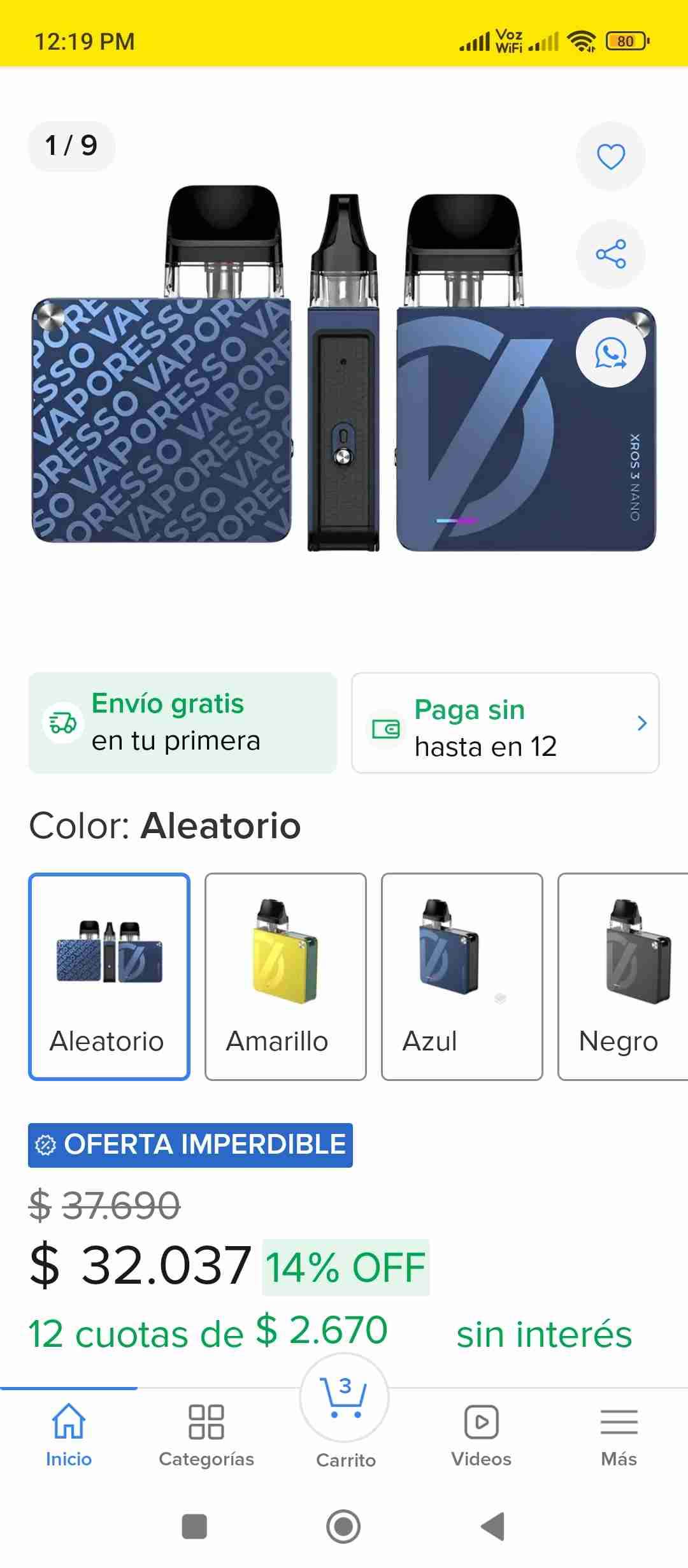 Vaporizador Vaporesso Xros 3 Mini - 5