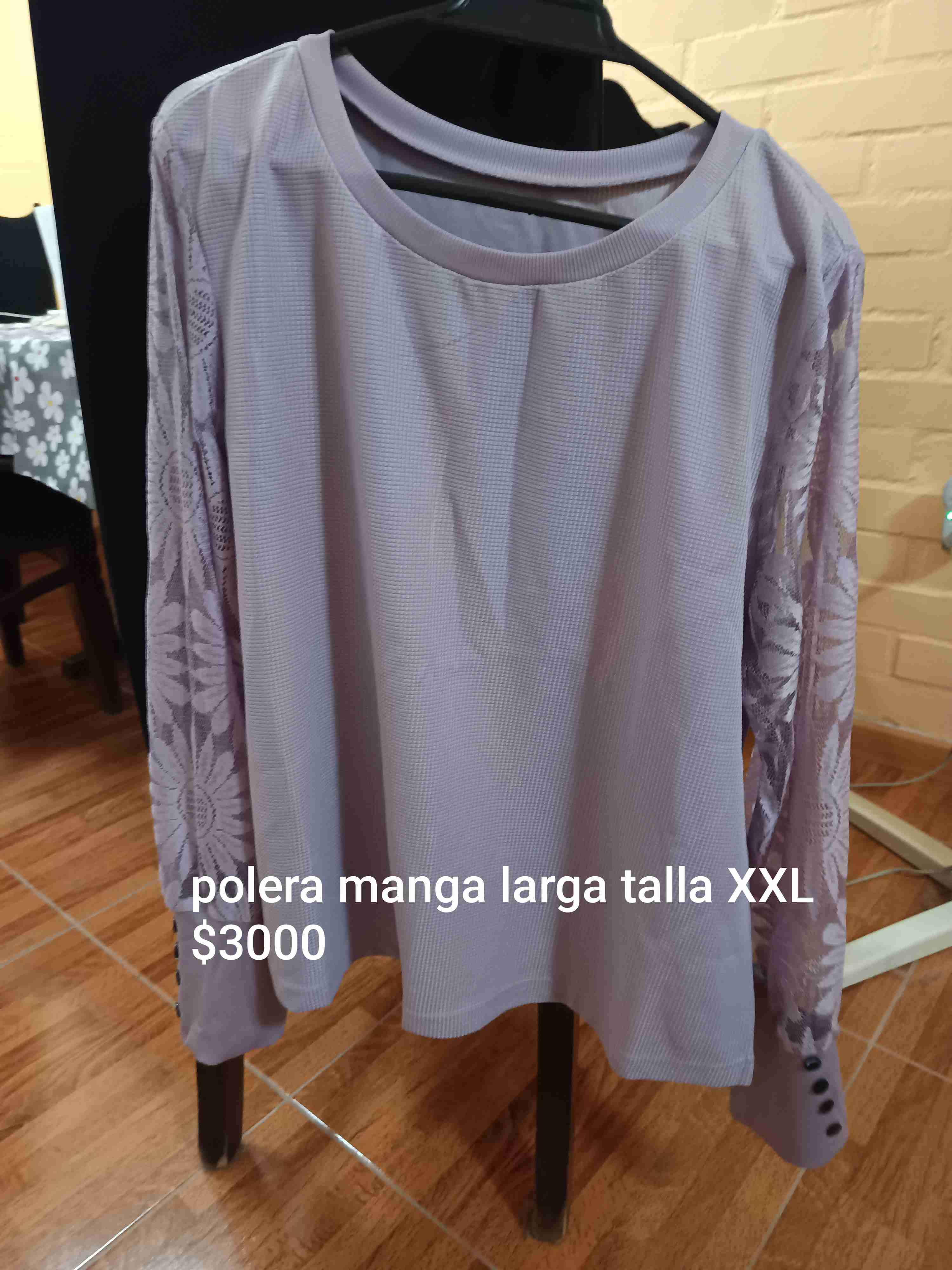Polera lila manga larga - miniatura 1