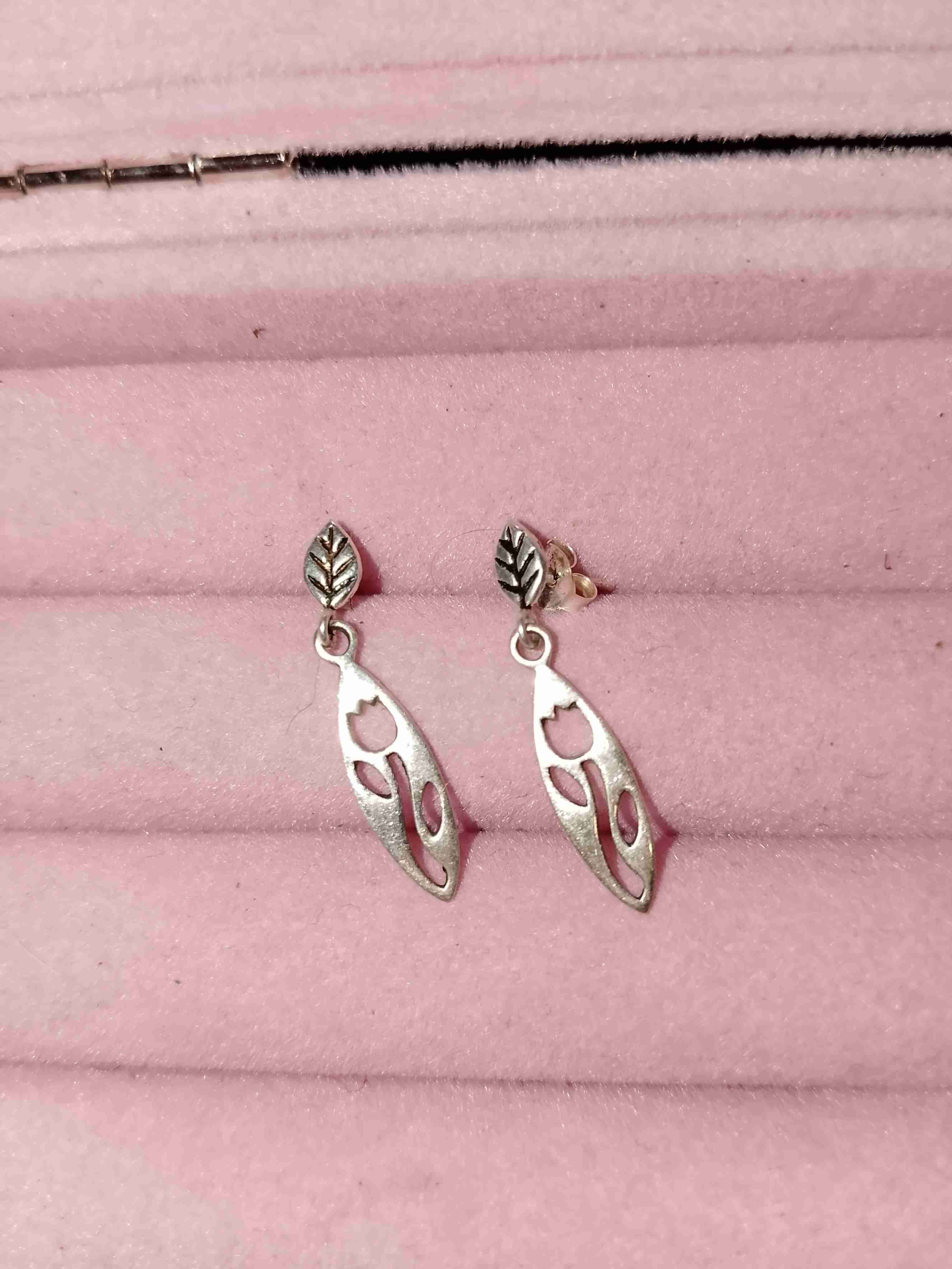 Aros colgantes de plata - miniatura 1