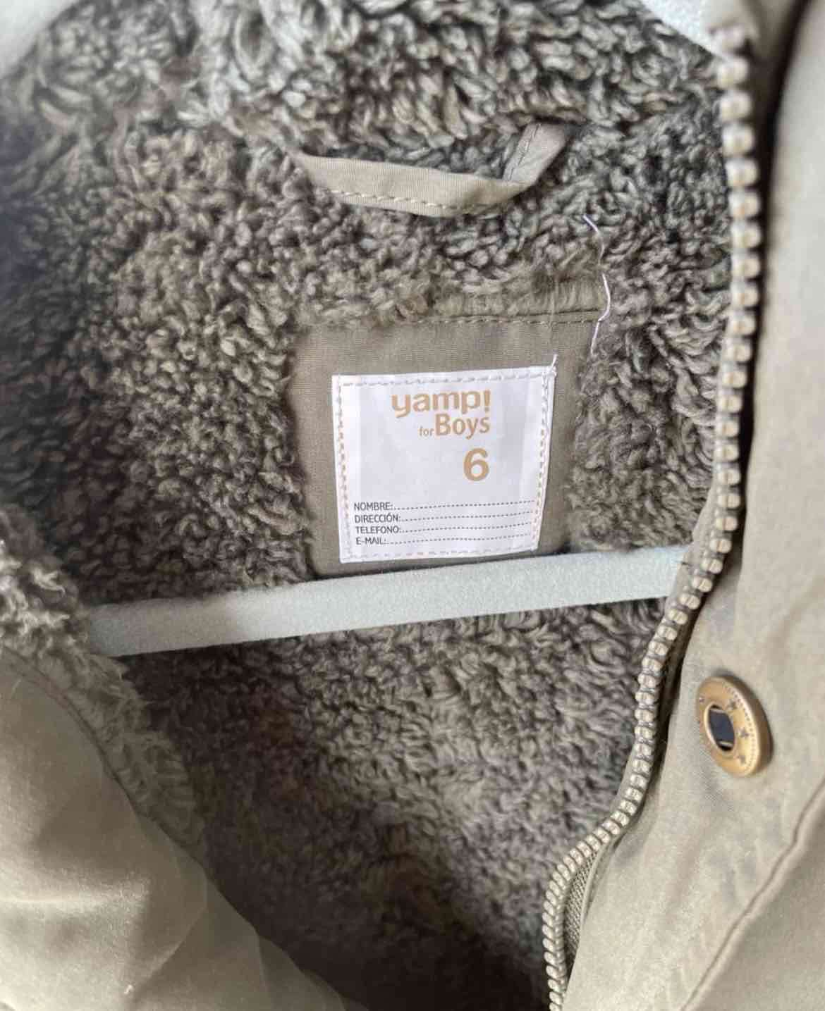 Abrigo infantil verde oliva - miniatura 4