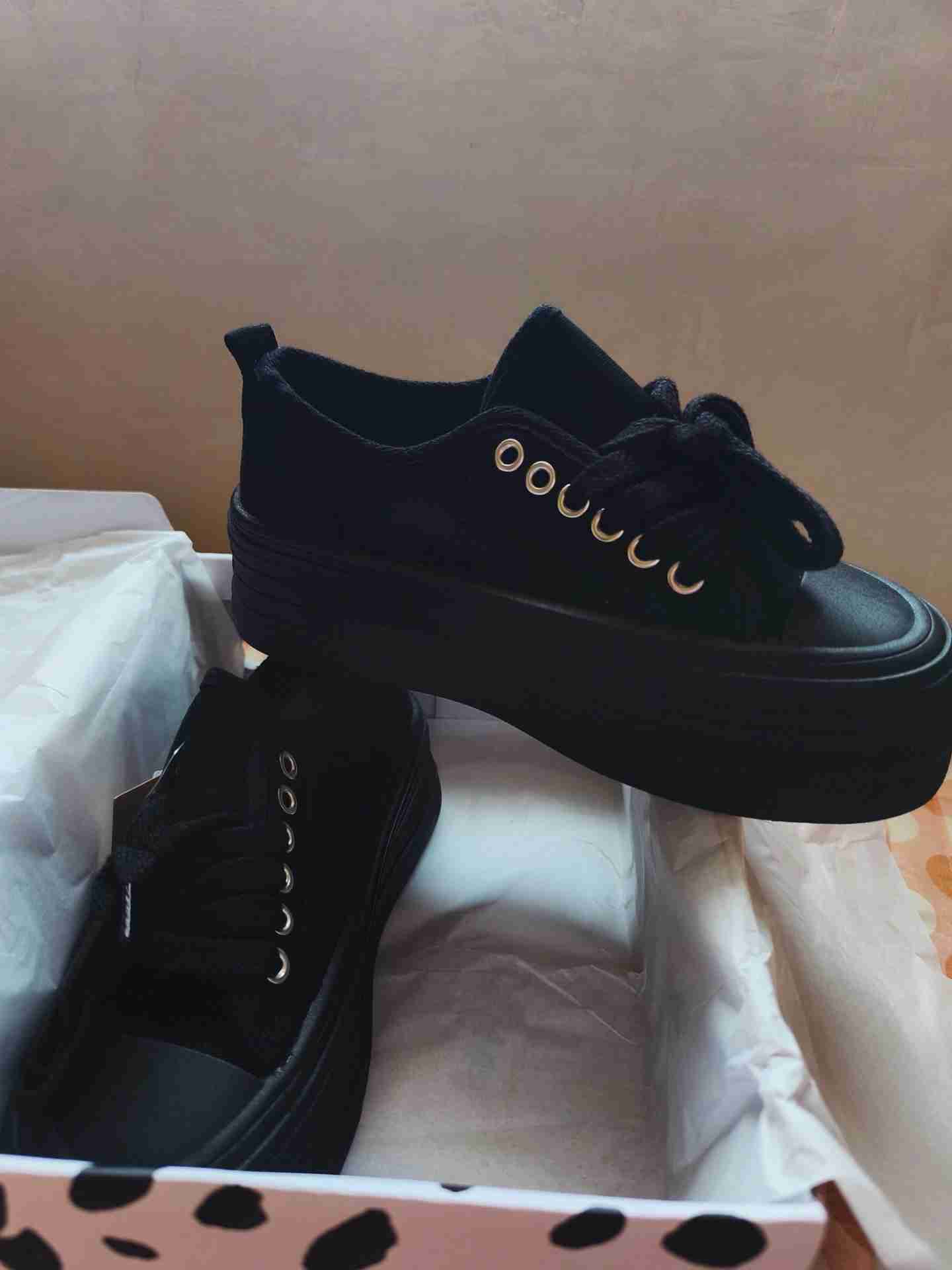 Zapatos plataforma negros