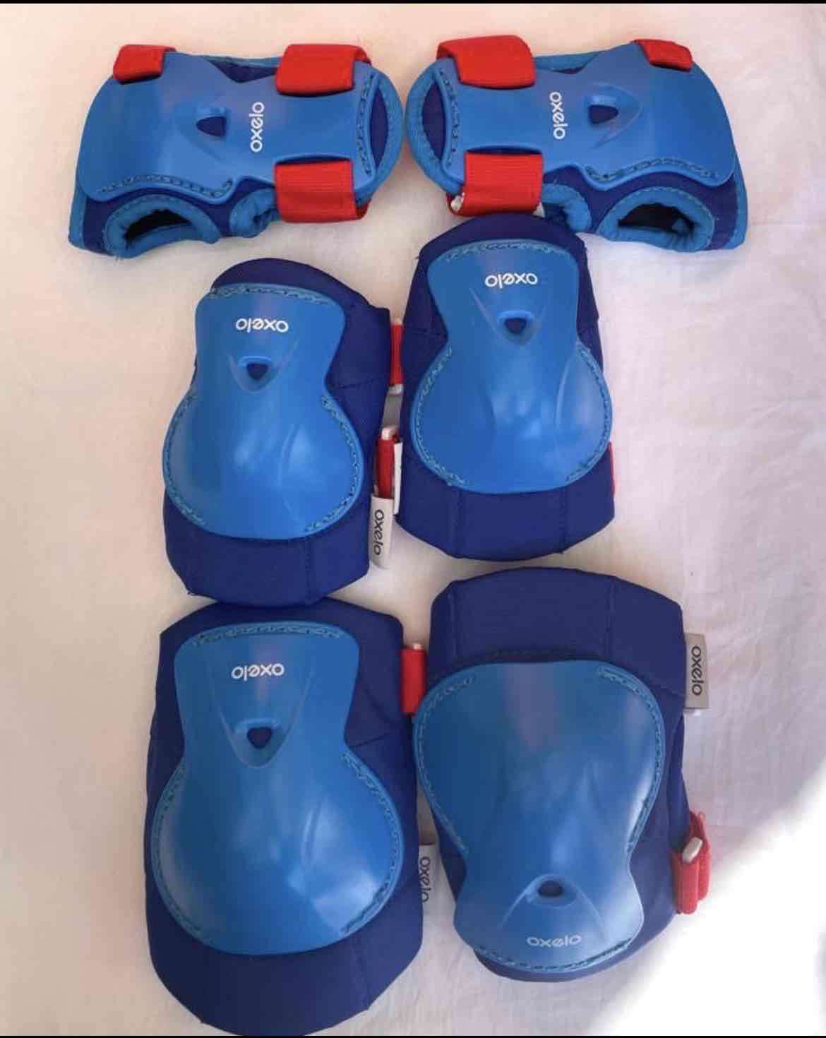Set de protecciones Oxelo azul - miniatura 1