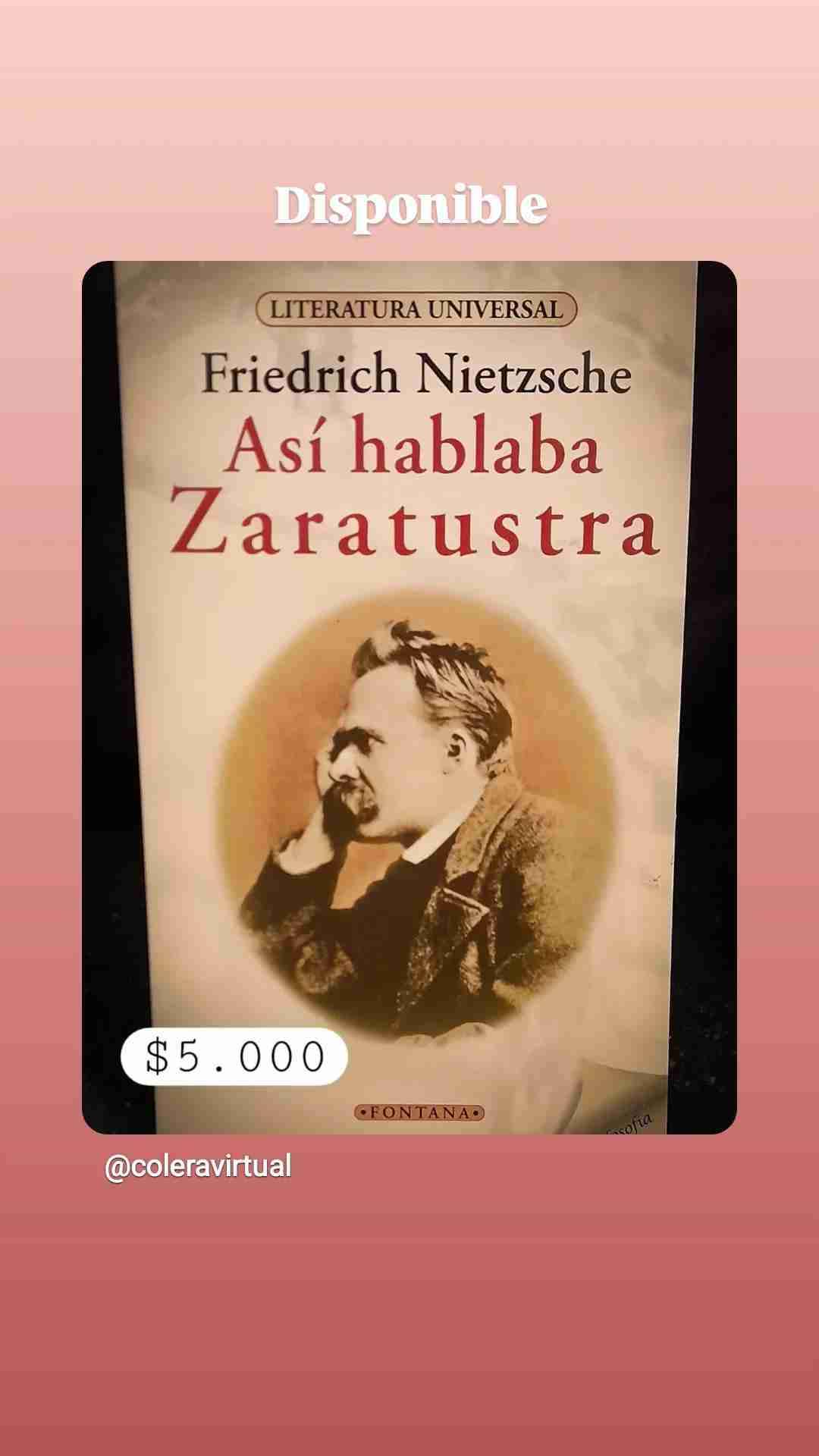 Libro 'Así hablaba Zaratustra'