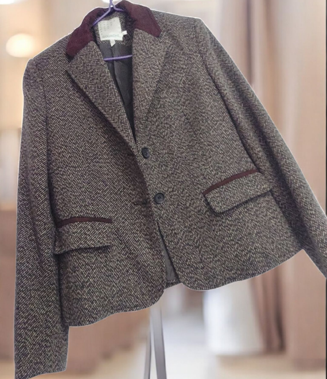 Blazer de lana marrón - miniatura 1