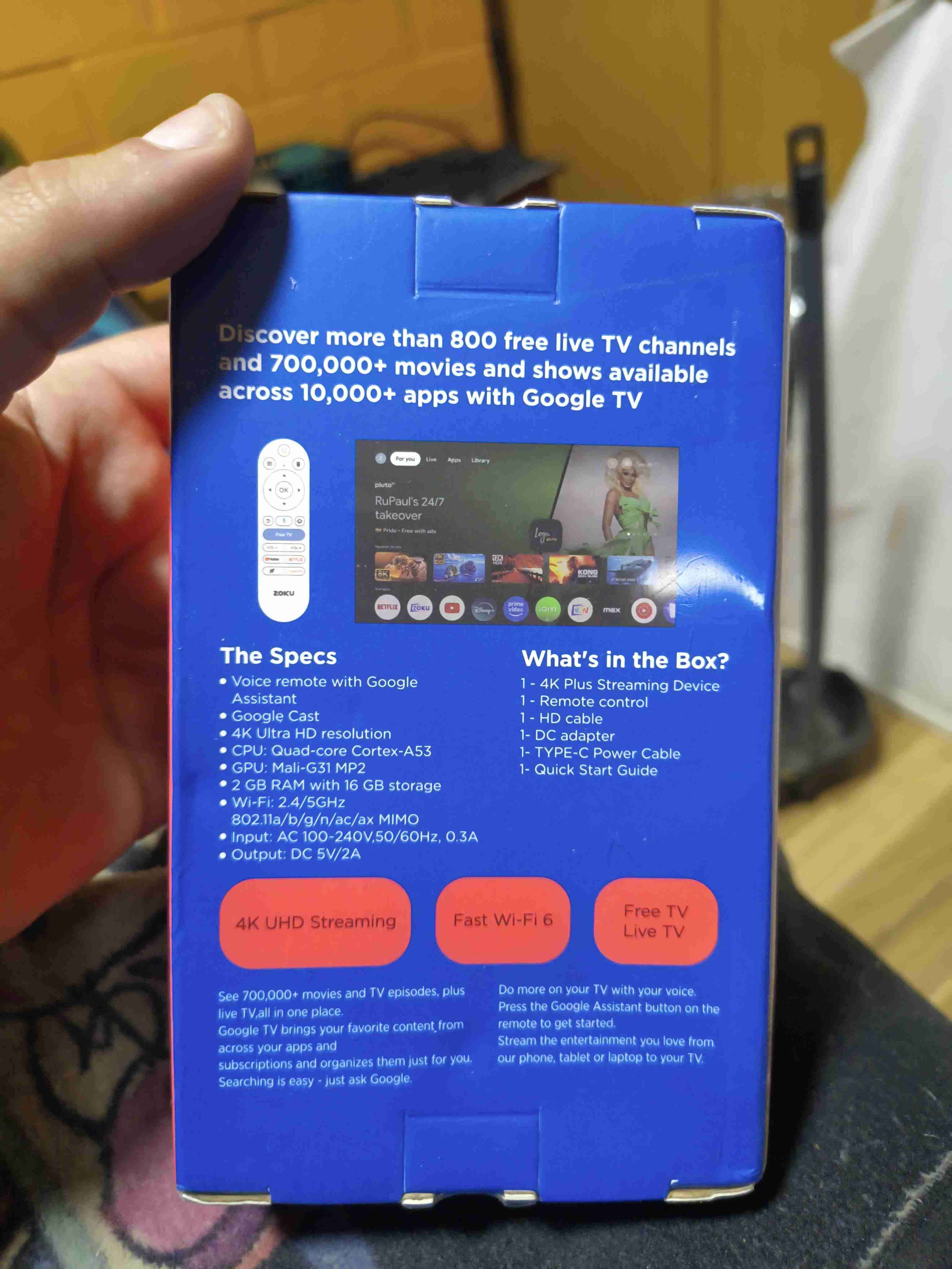 Dispositivo de Streaming Zoku 4K Plus - 3