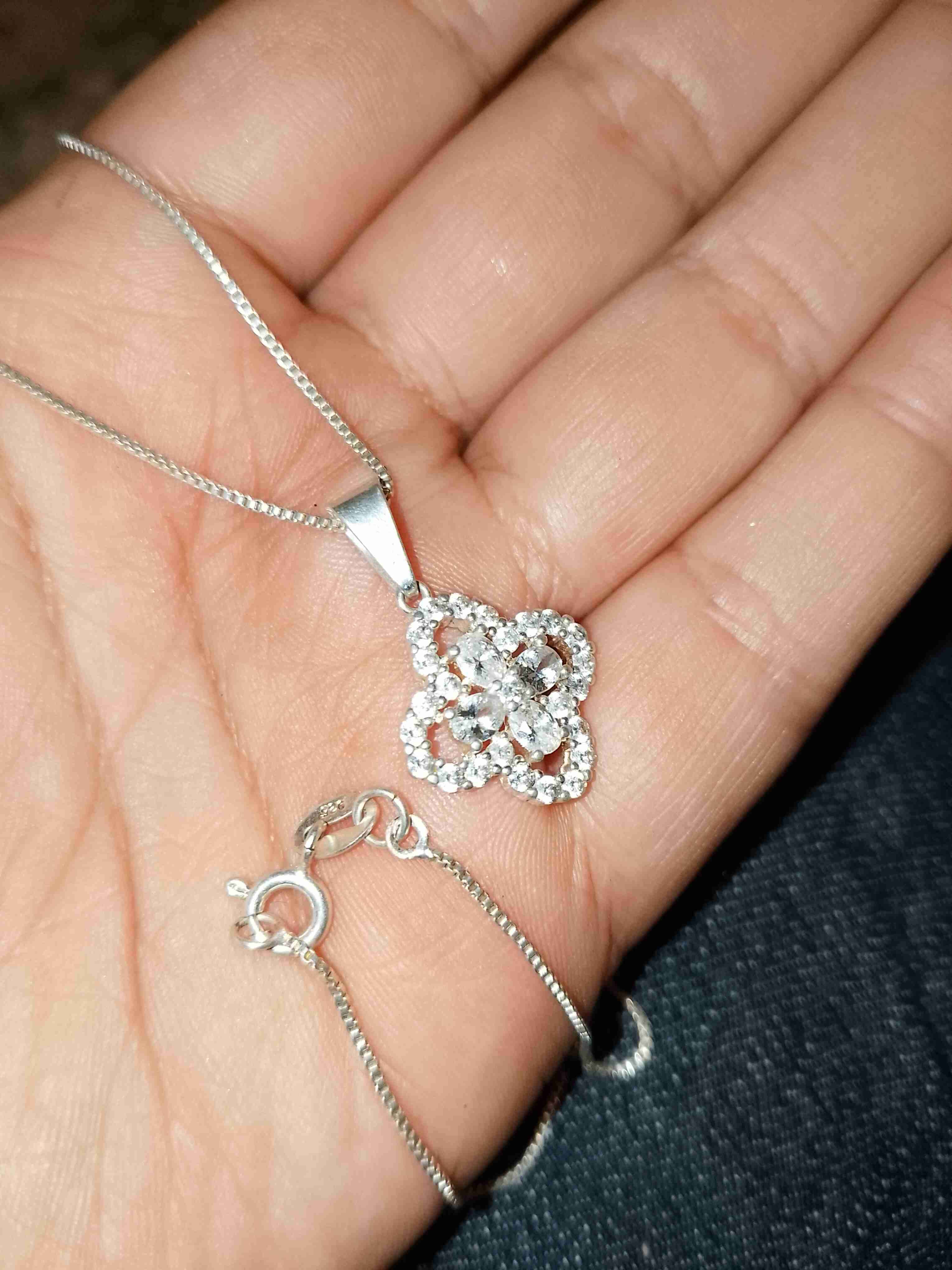 Collar de plata con dije - miniatura 2