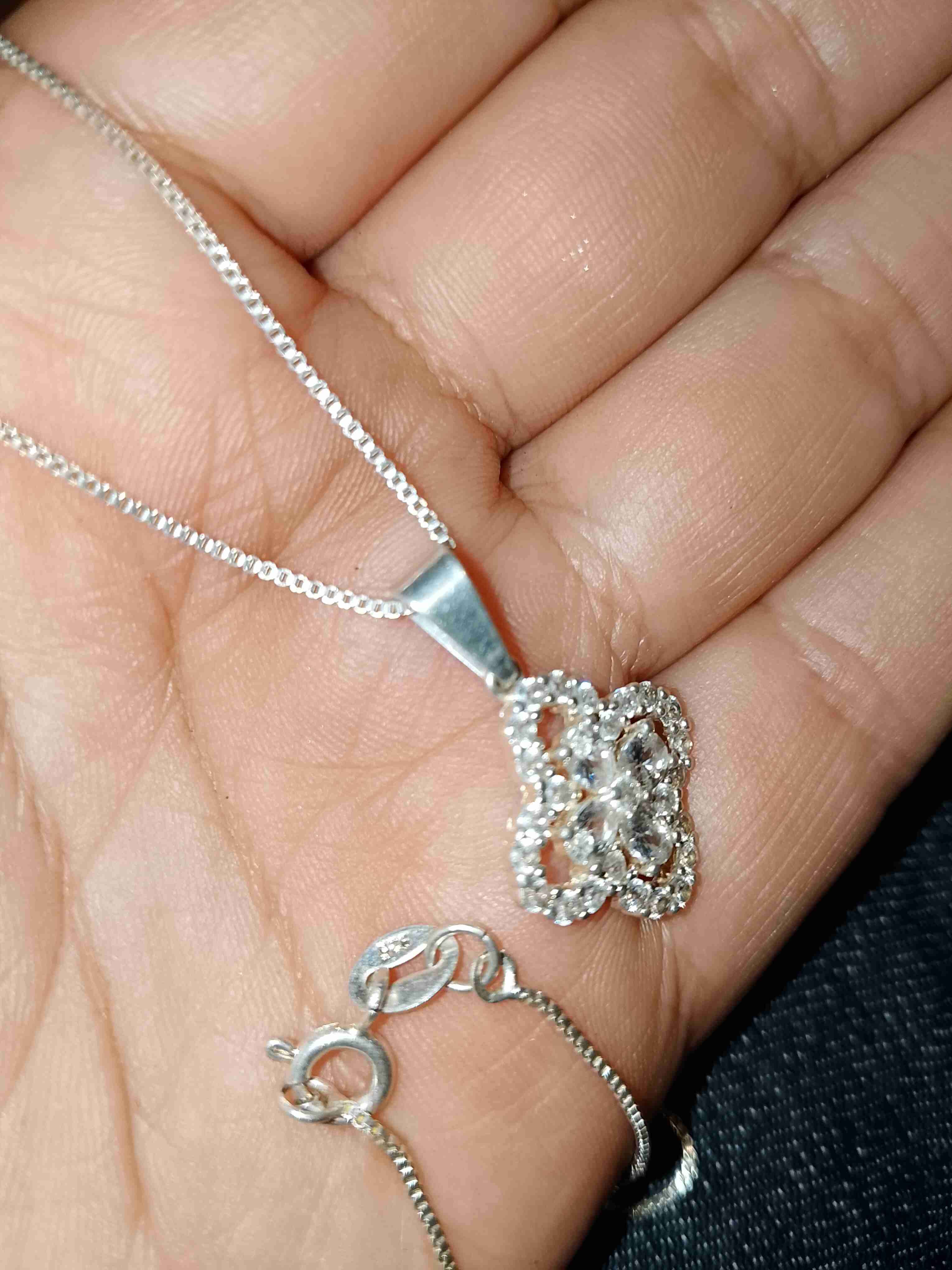 Collar de plata con dije - miniatura 3