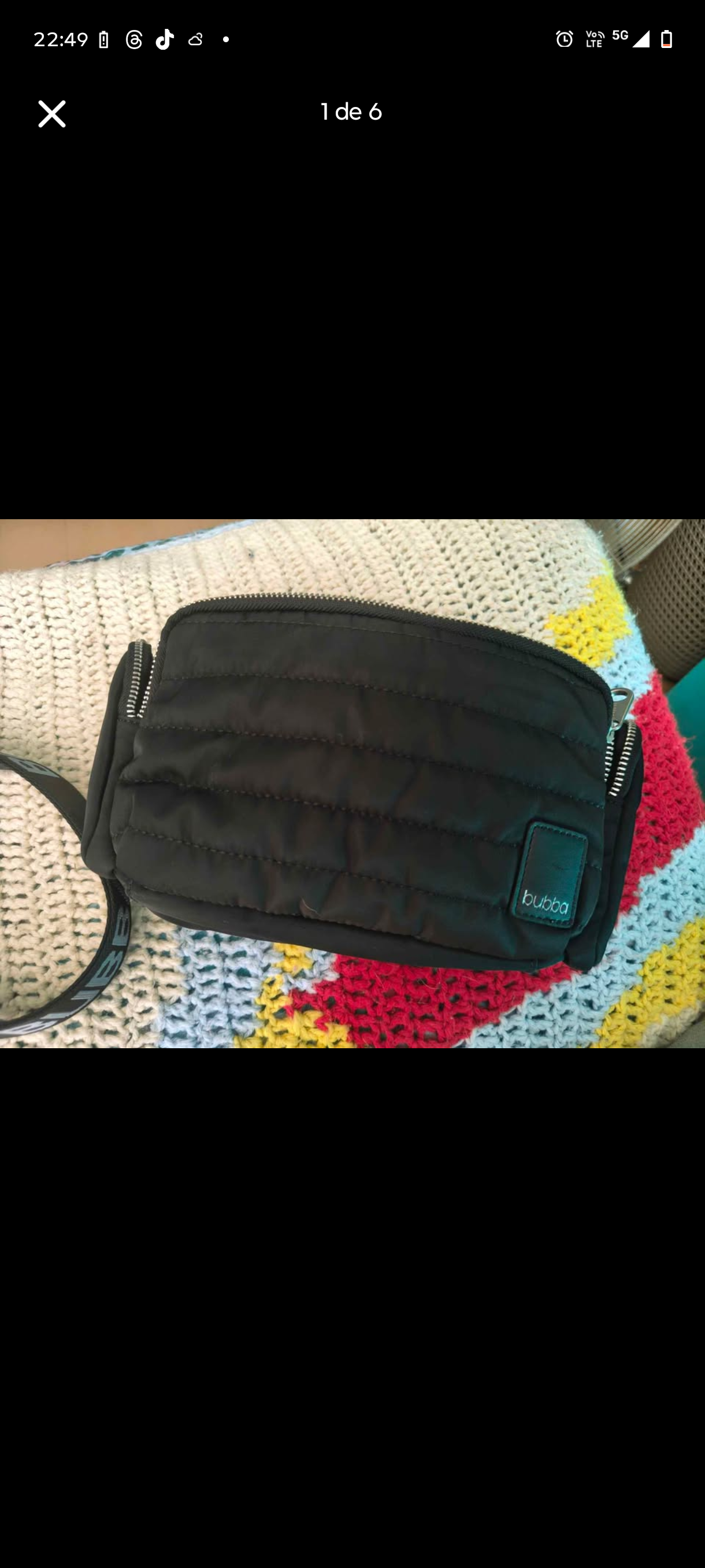 Bandolera negra Bubba - miniatura 1