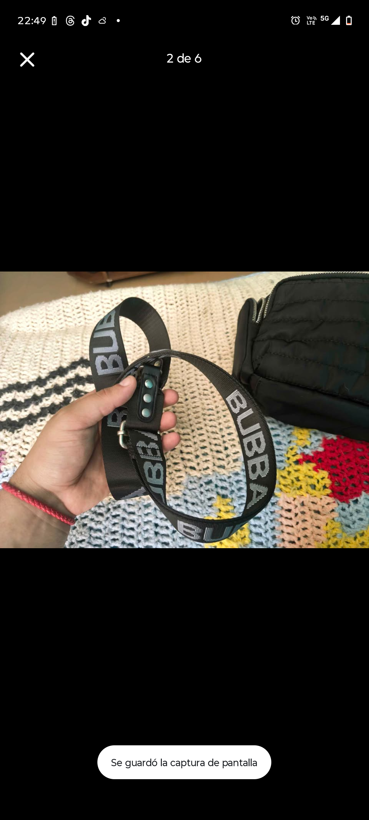 Bandolera negra Bubba - miniatura 2