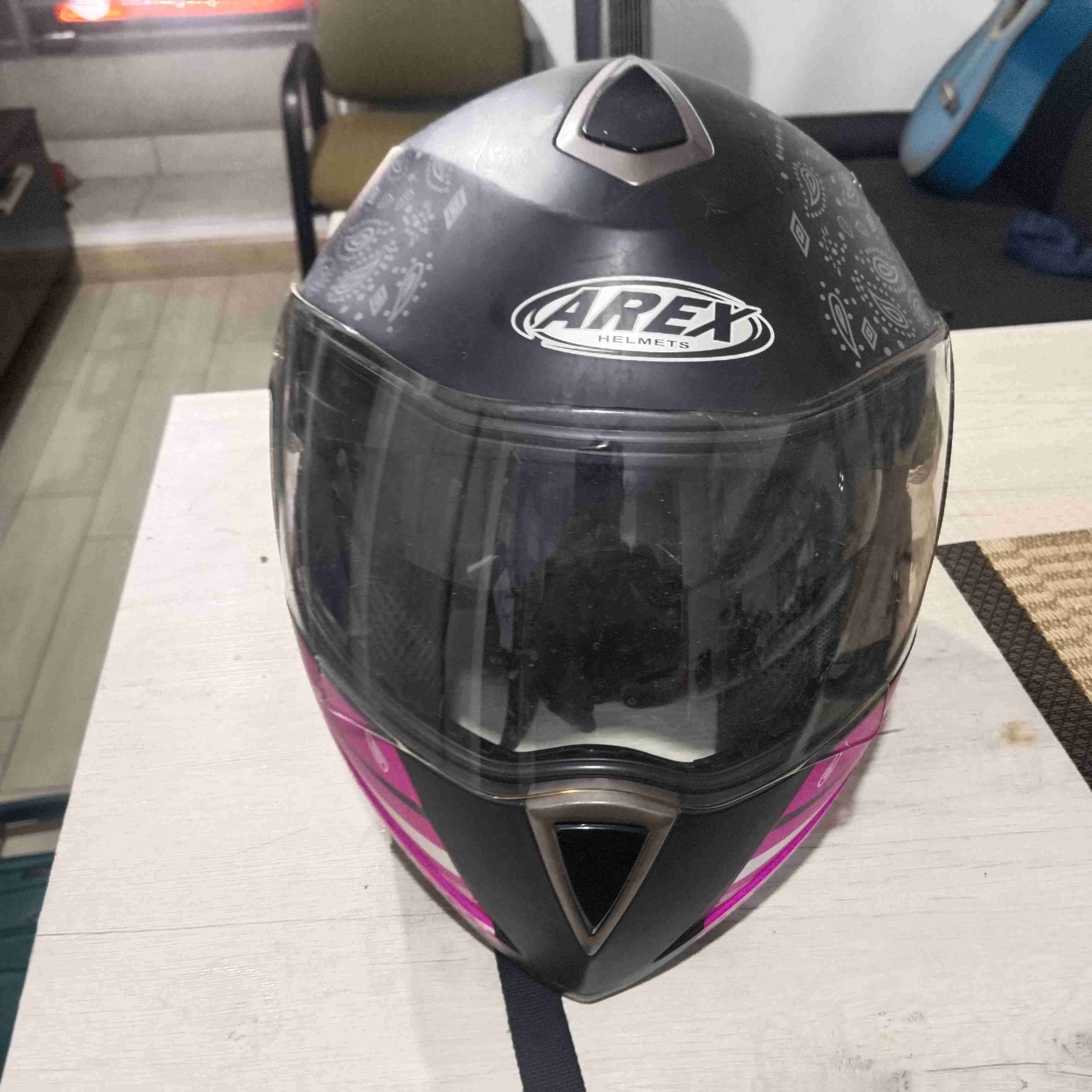 Casco de motocicleta Apex negro - 1