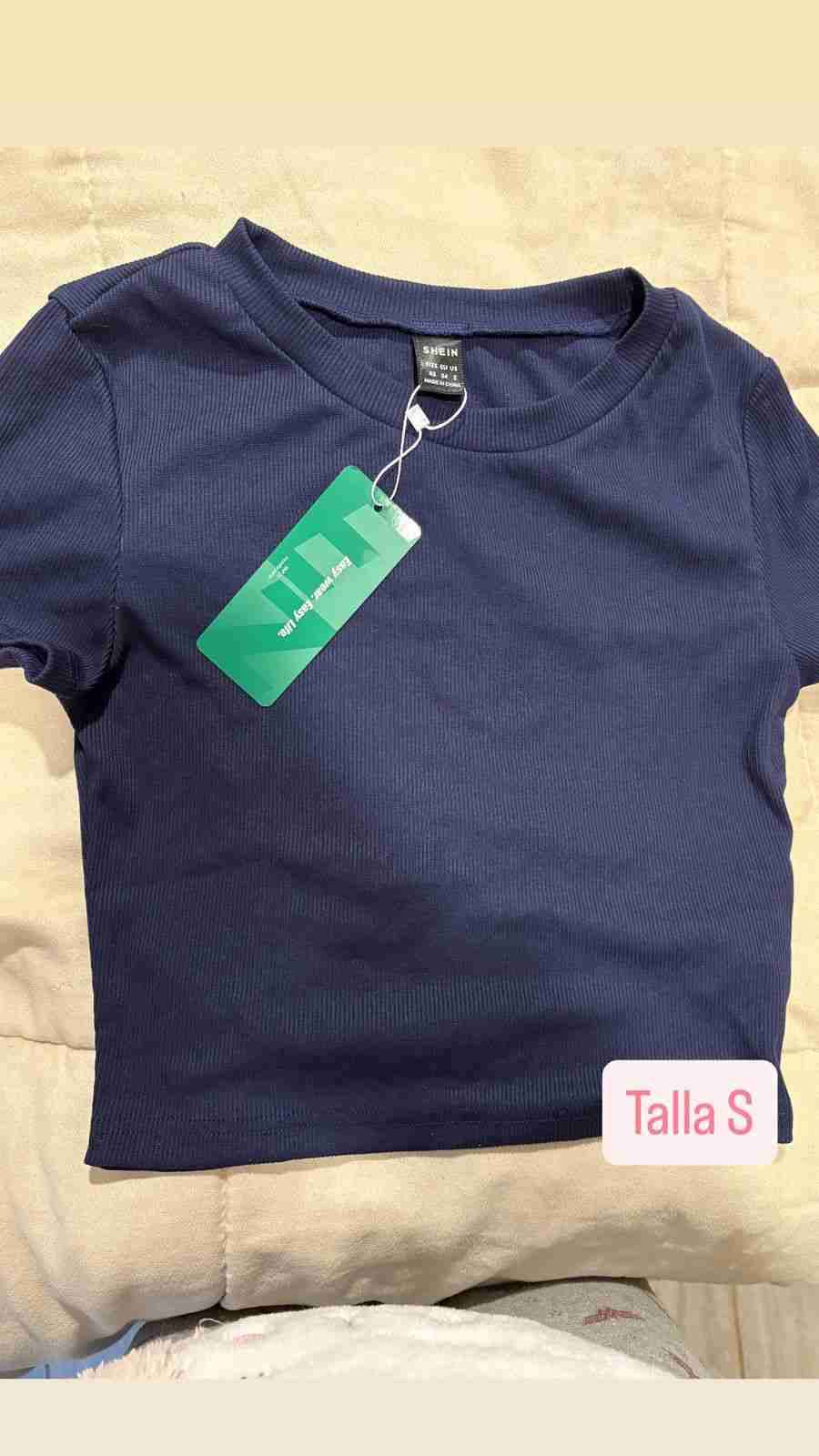 Polera azul SHEIN talla S