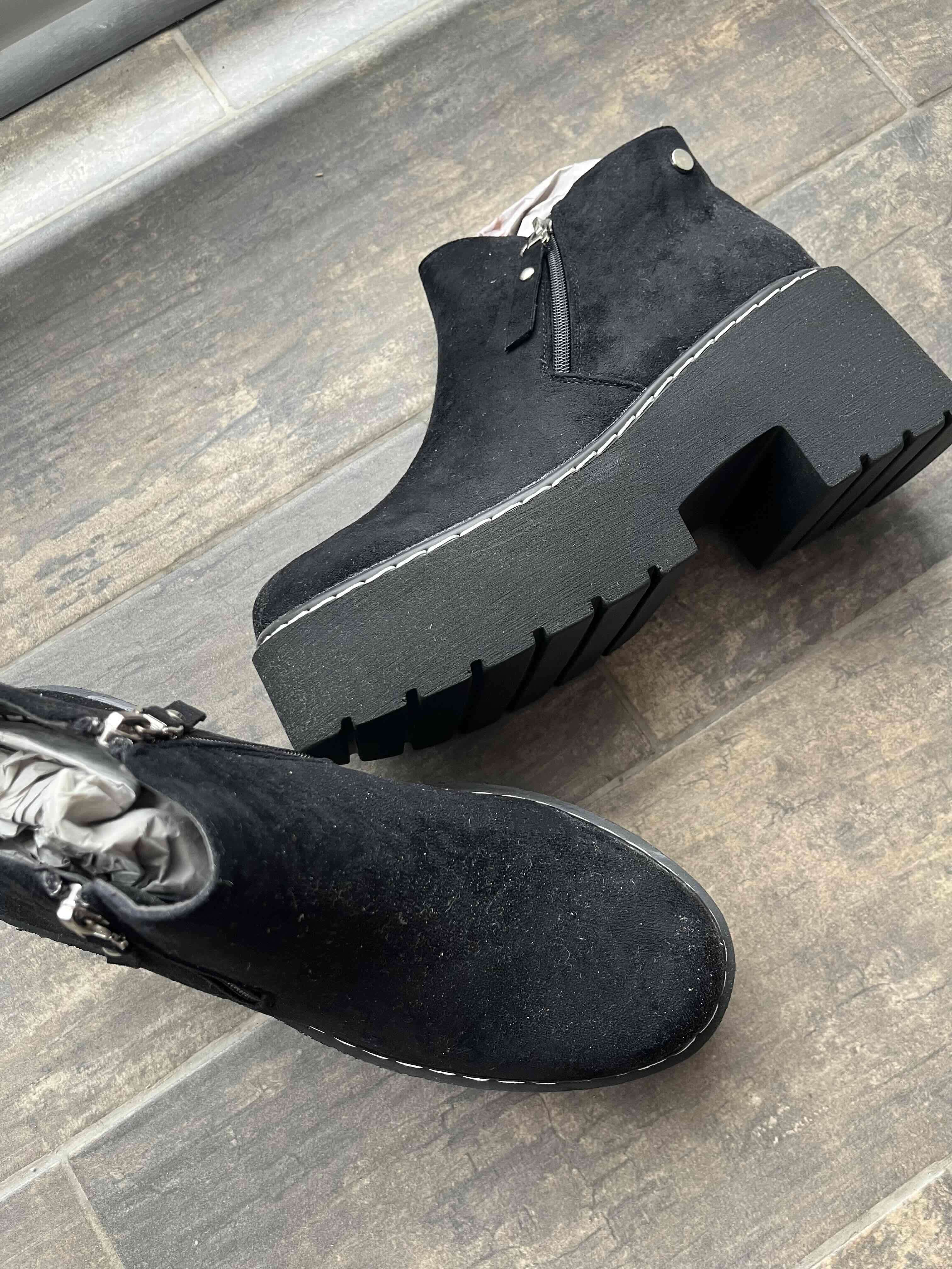 Botines negros con plataforma - 2