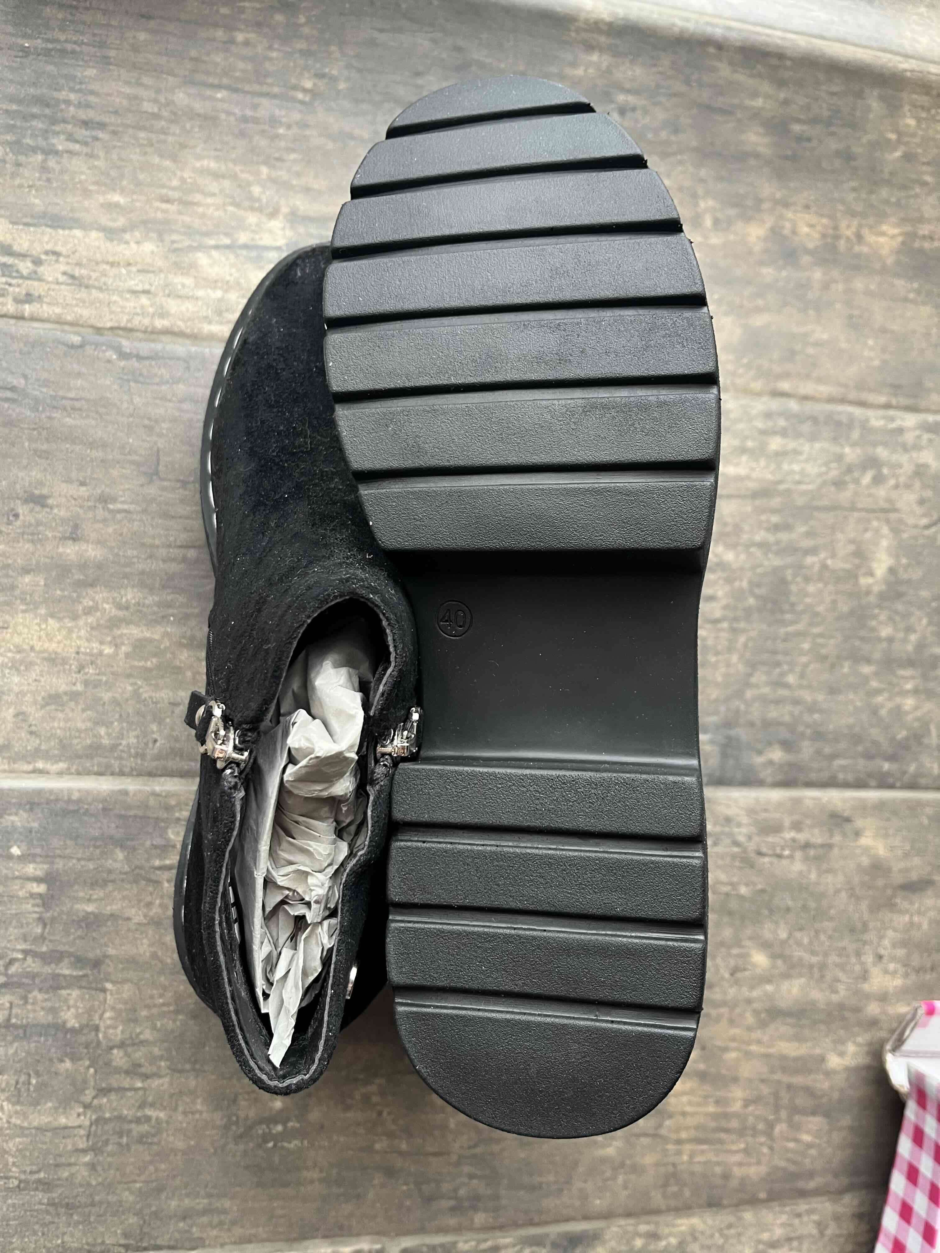 Botines negros con plataforma - 3