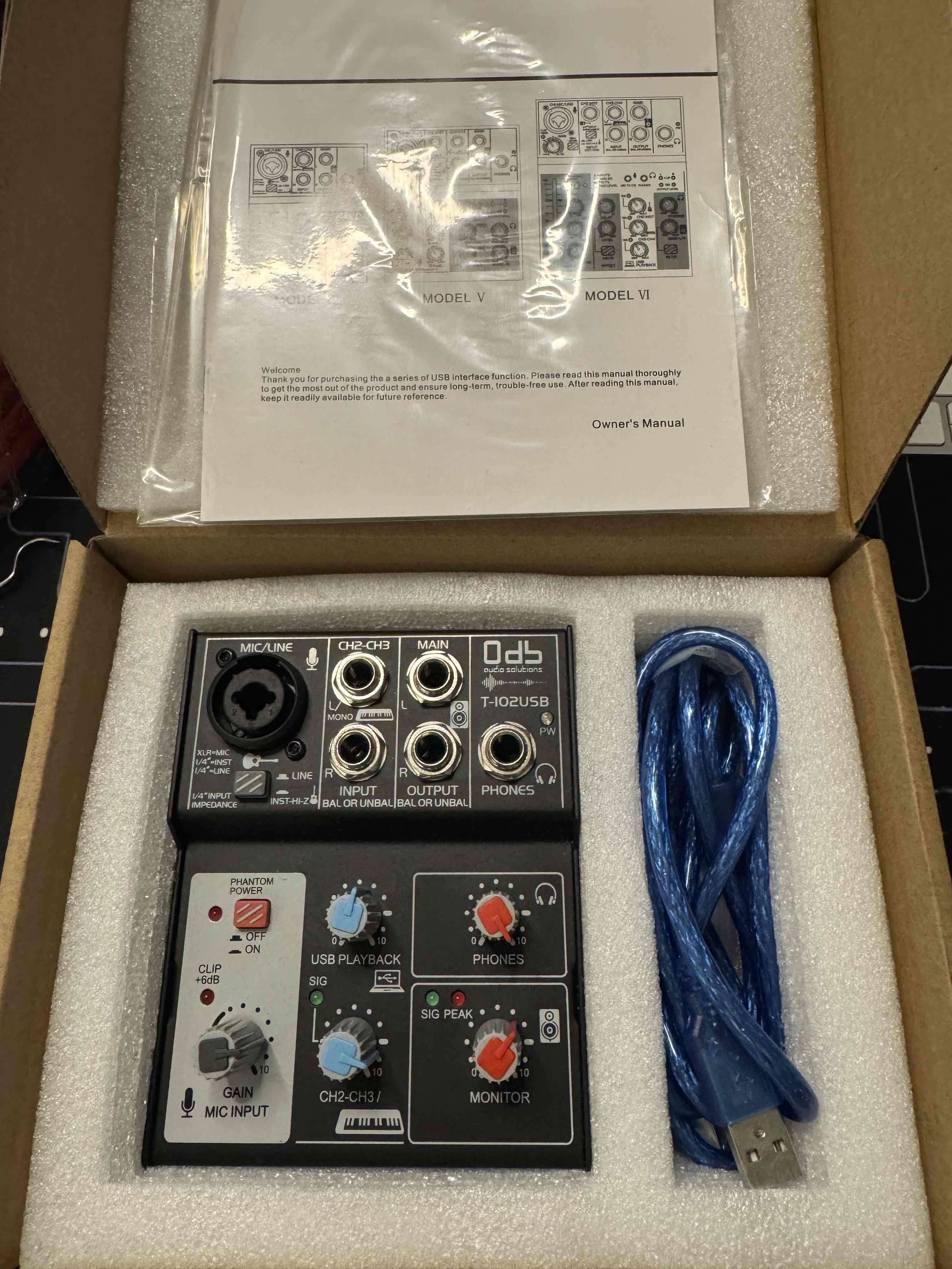 INTERFACE MIXER T-102USB - miniatura 2