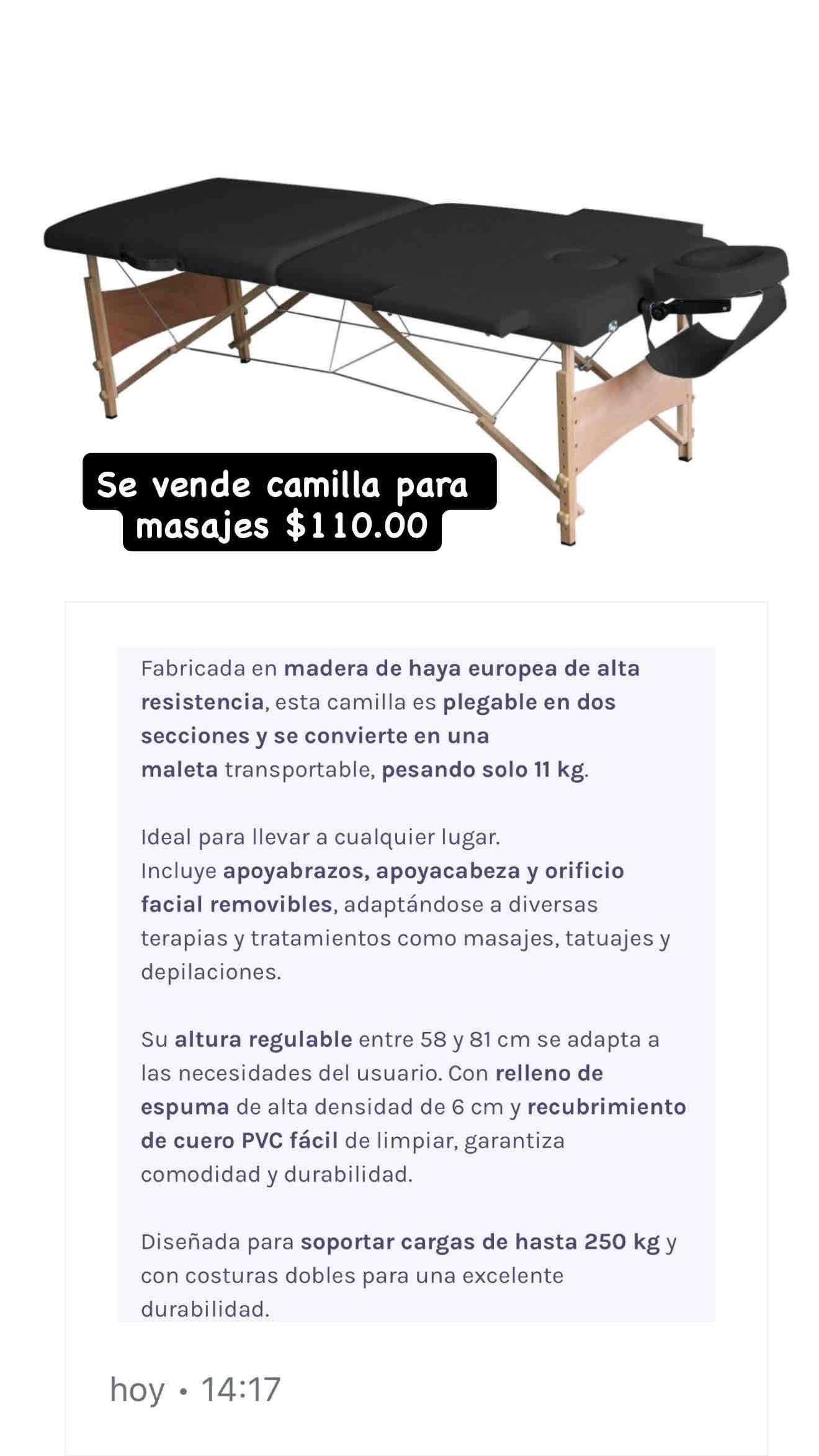 Camilla plegable para masajes - 1