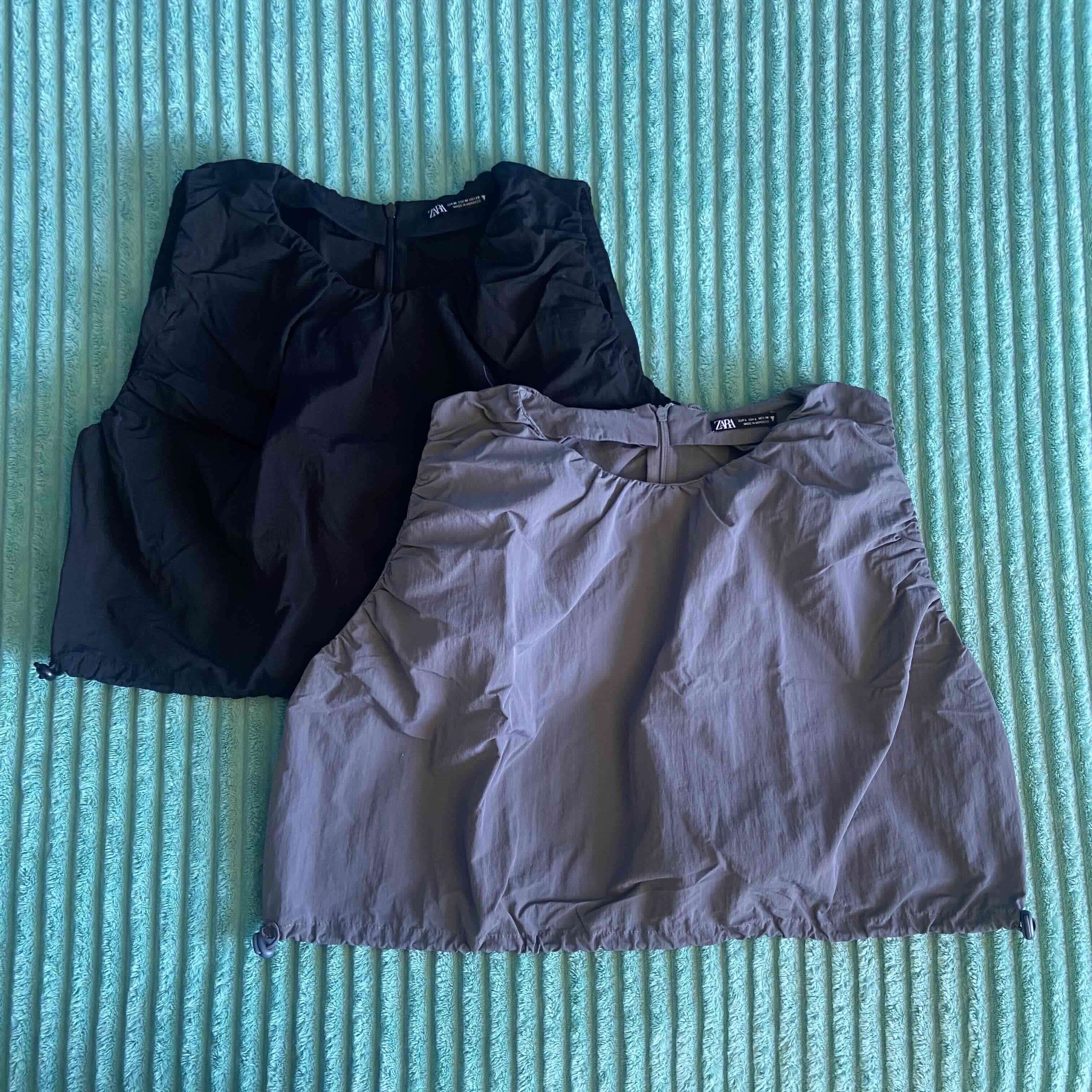 Set de tops negro y gris