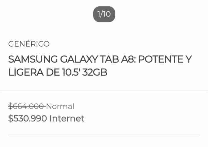 Tablet Samsung con cargador - miniatura 6