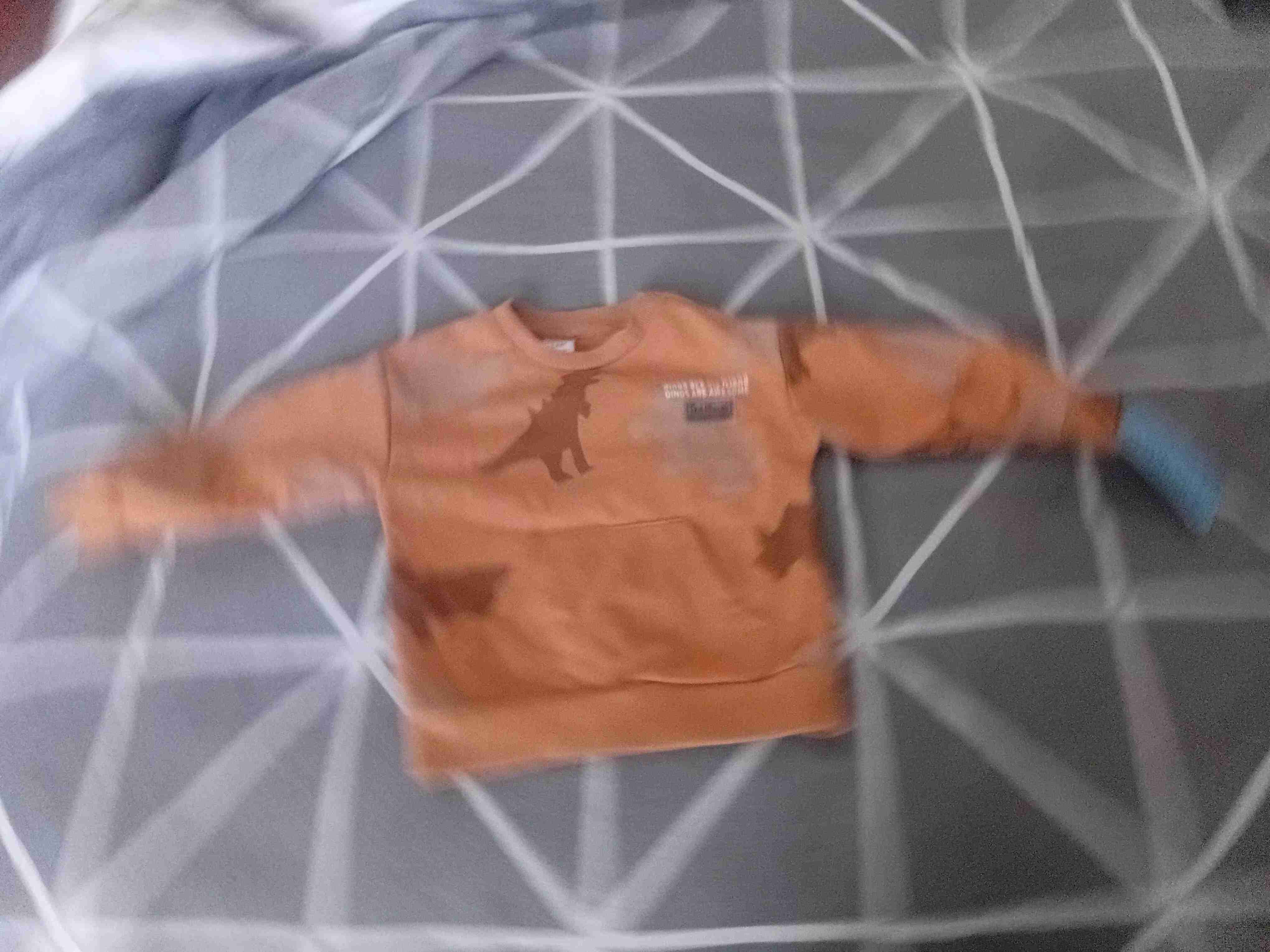 Conjunto infantil naranja con dinosaurios - miniatura 2