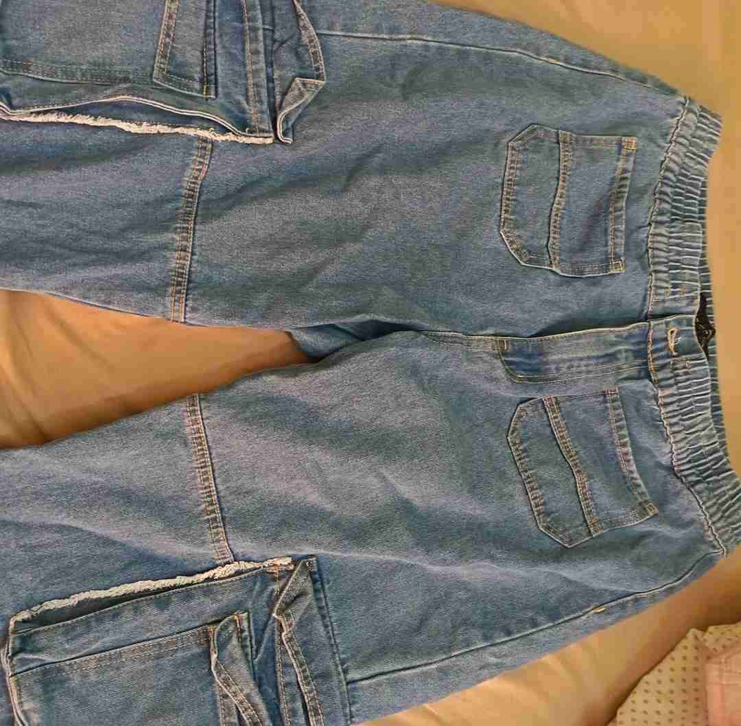 Jeans de mezclilla cargo - miniatura 1